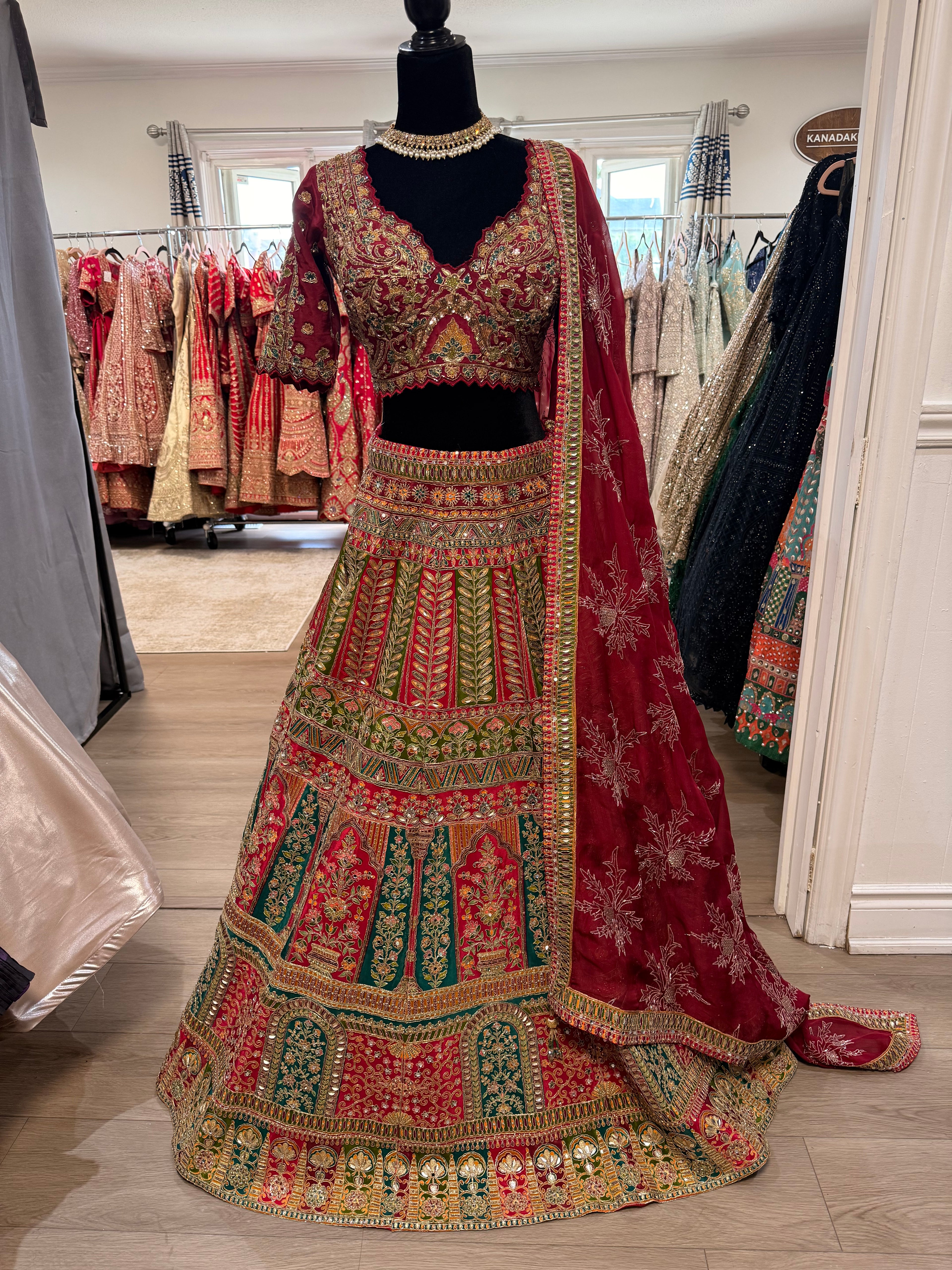 Bridal sangeet designer lehenga choli