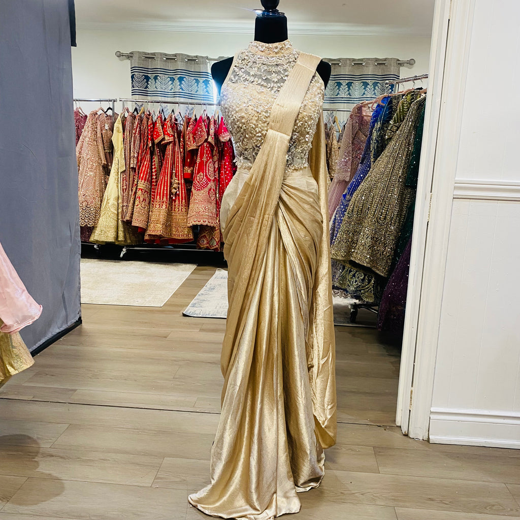 Pre drape saree