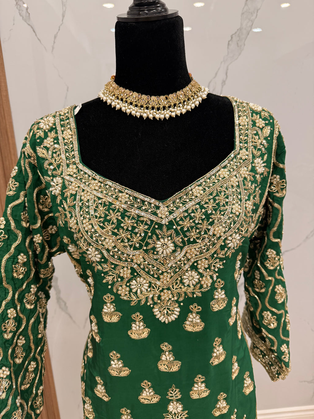 Embroidered suit