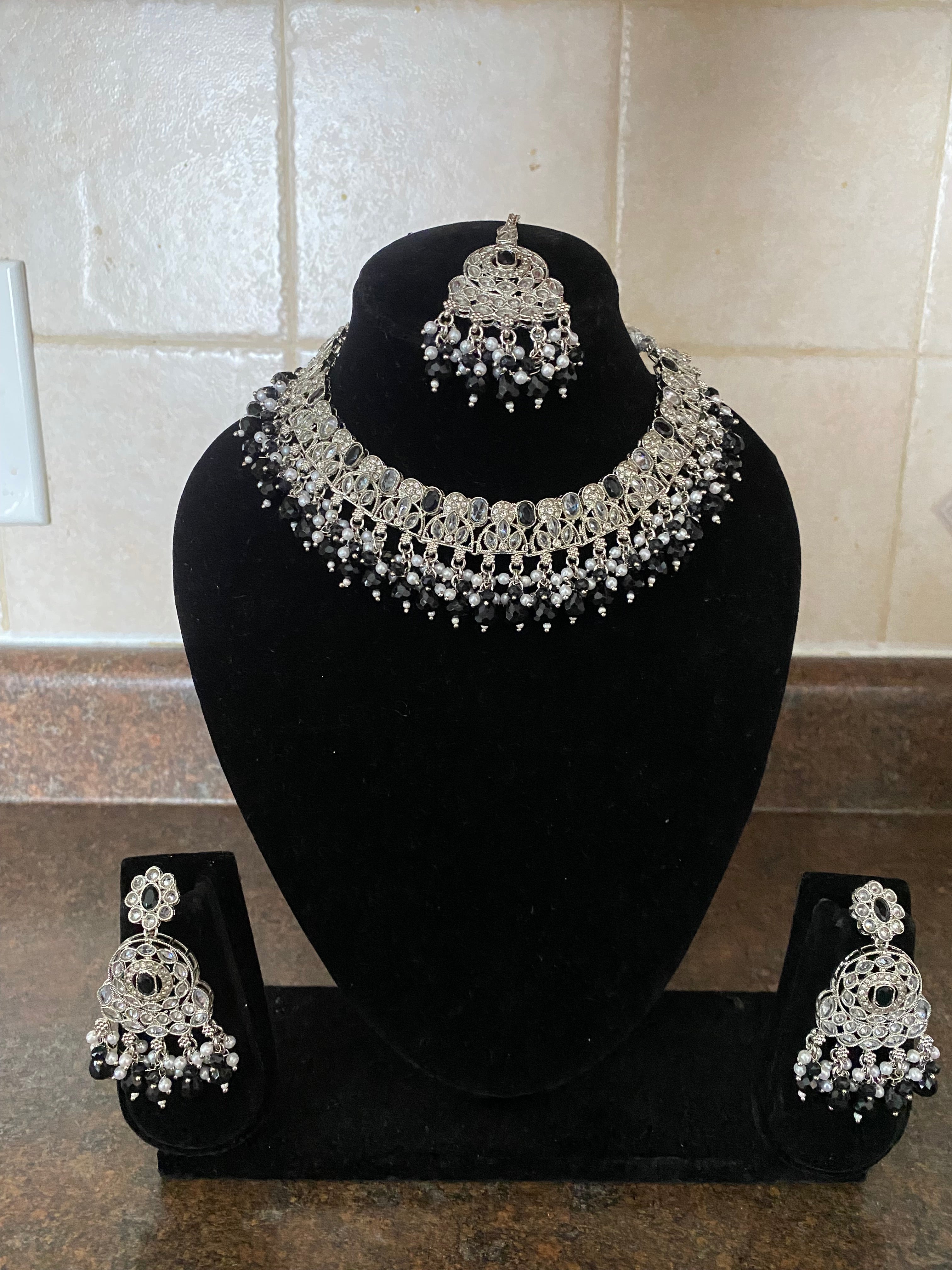 Black and silver Jewellery