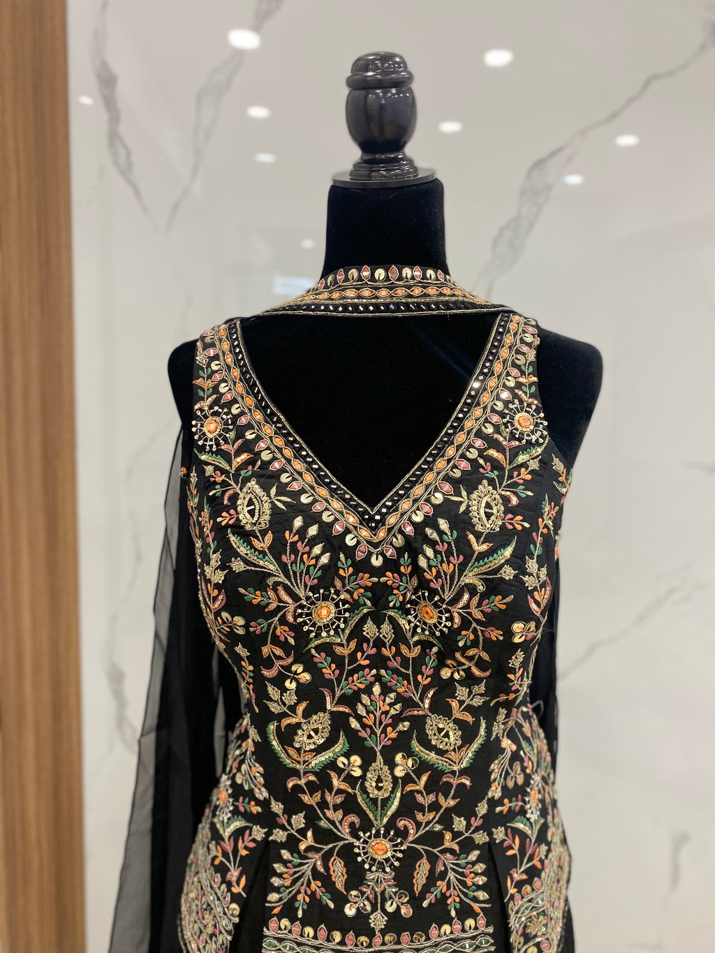 Embroidered suit