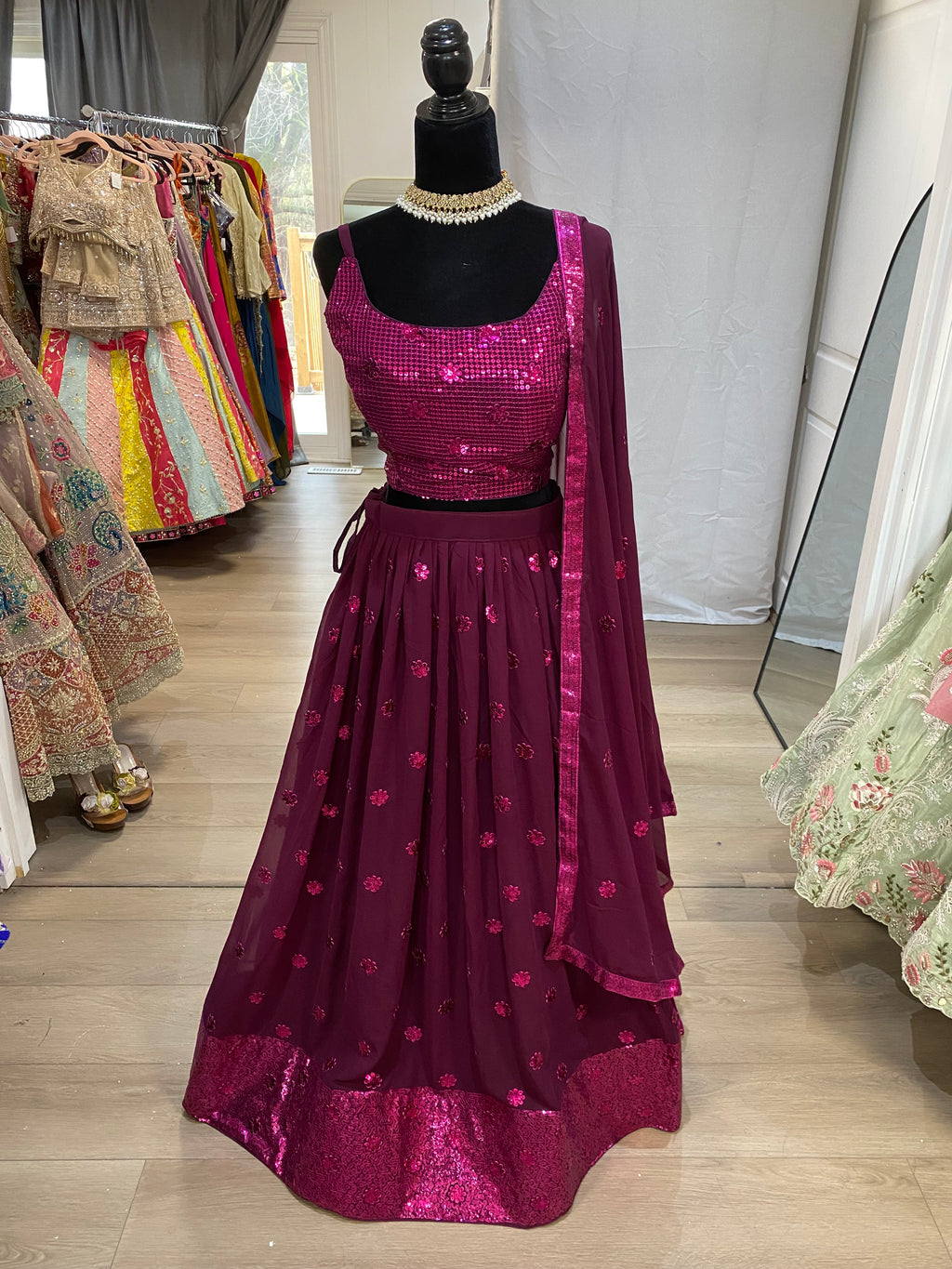 Designer  georgette lehenga