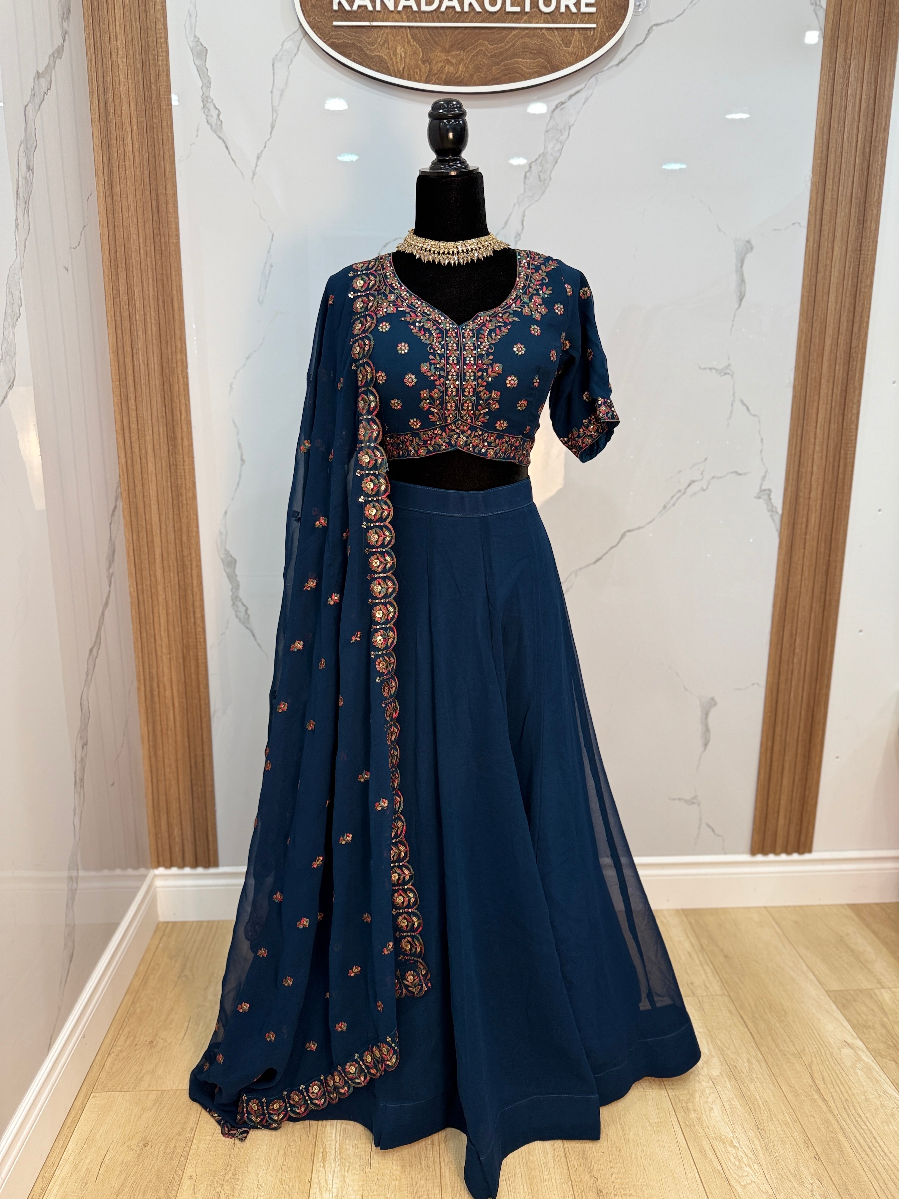 Kiara blue thread Lehenga