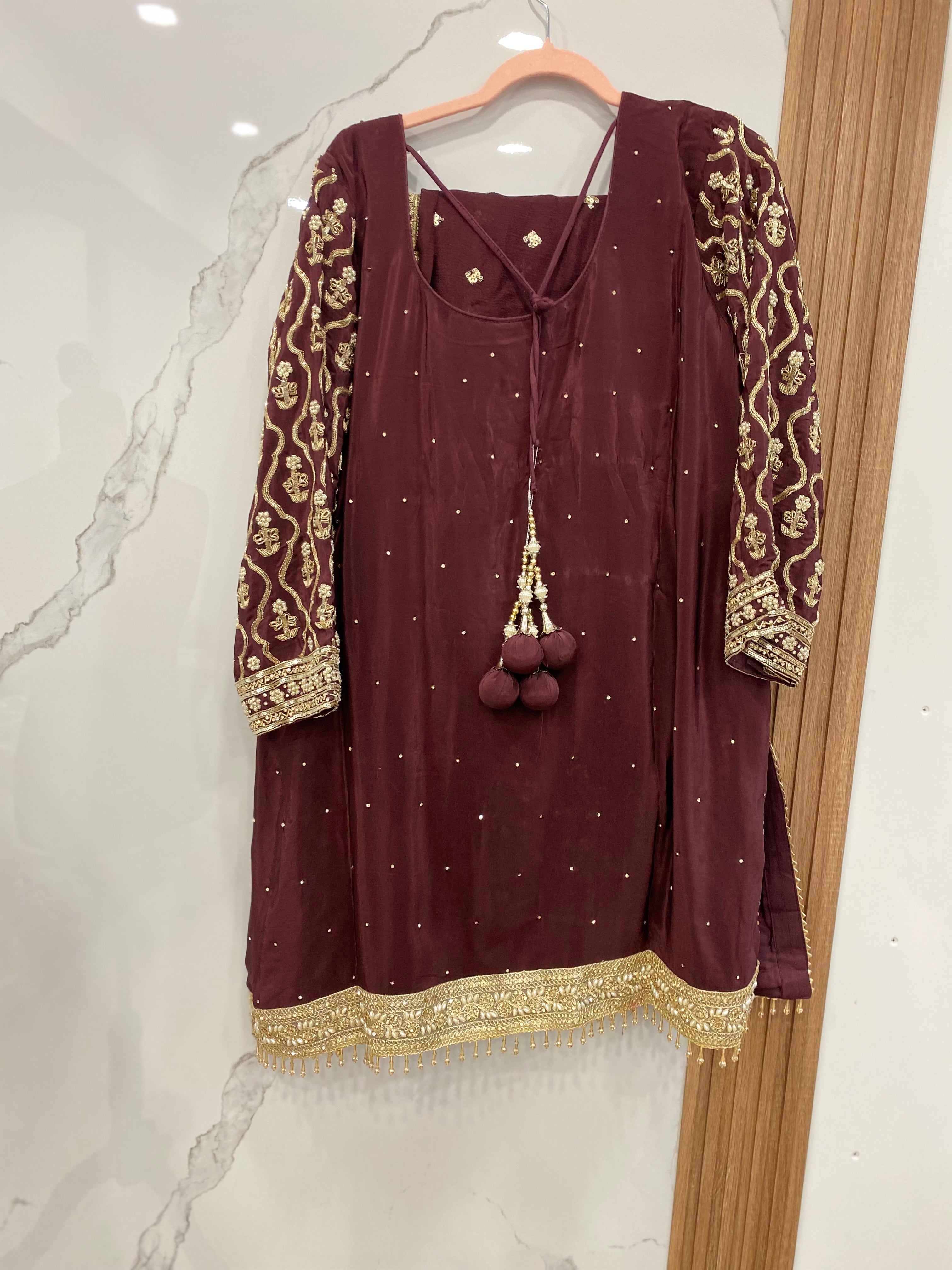 Embroidered suit
