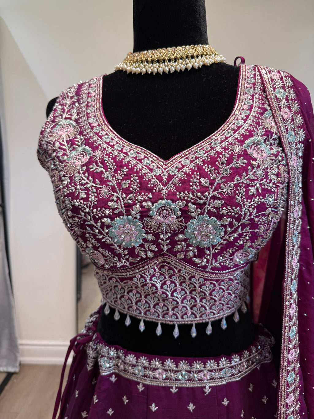 KanadaKulture - designer Lehenga with level detailing