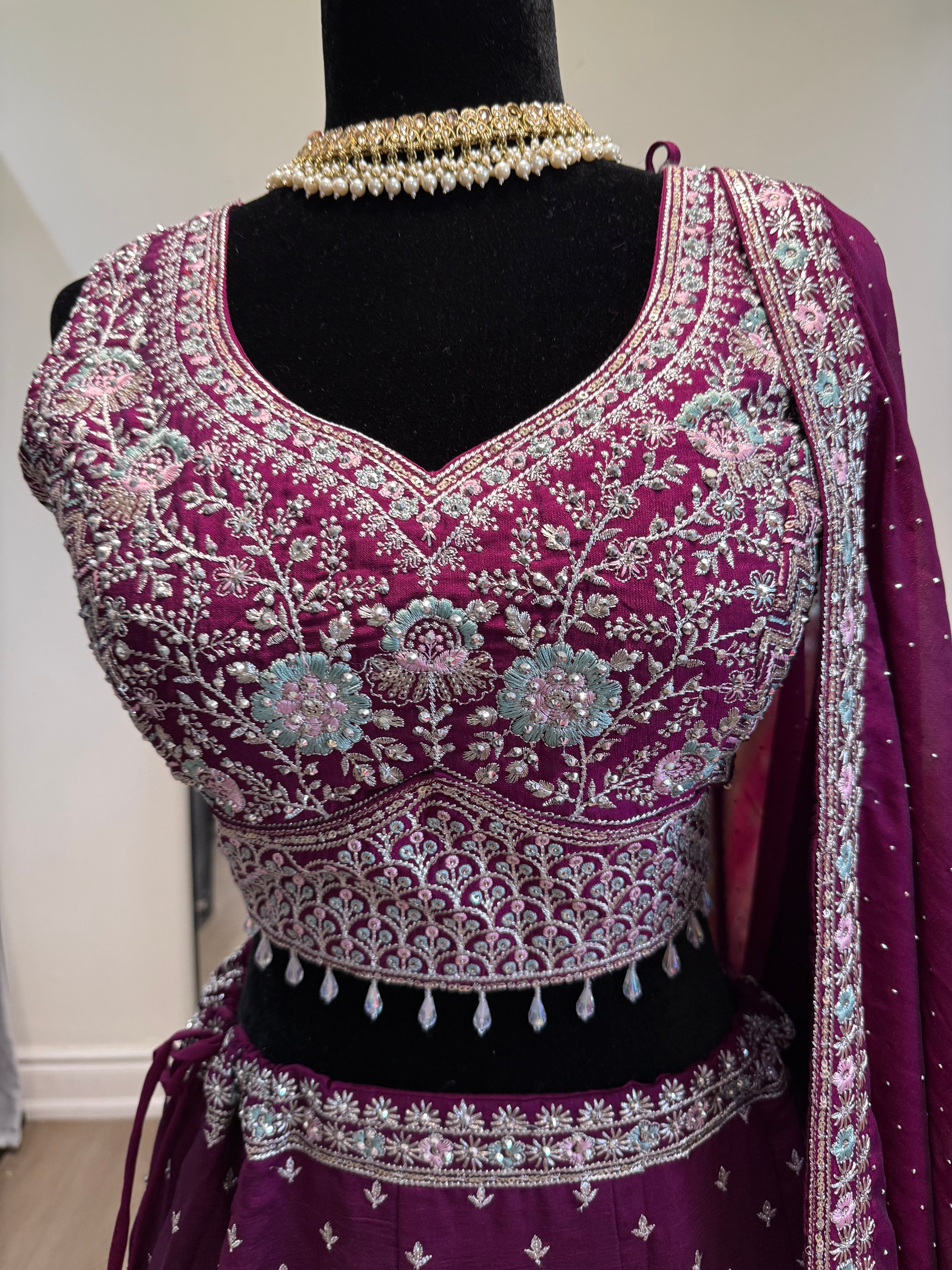 KanadaKulture - designer Lehenga with level detailing