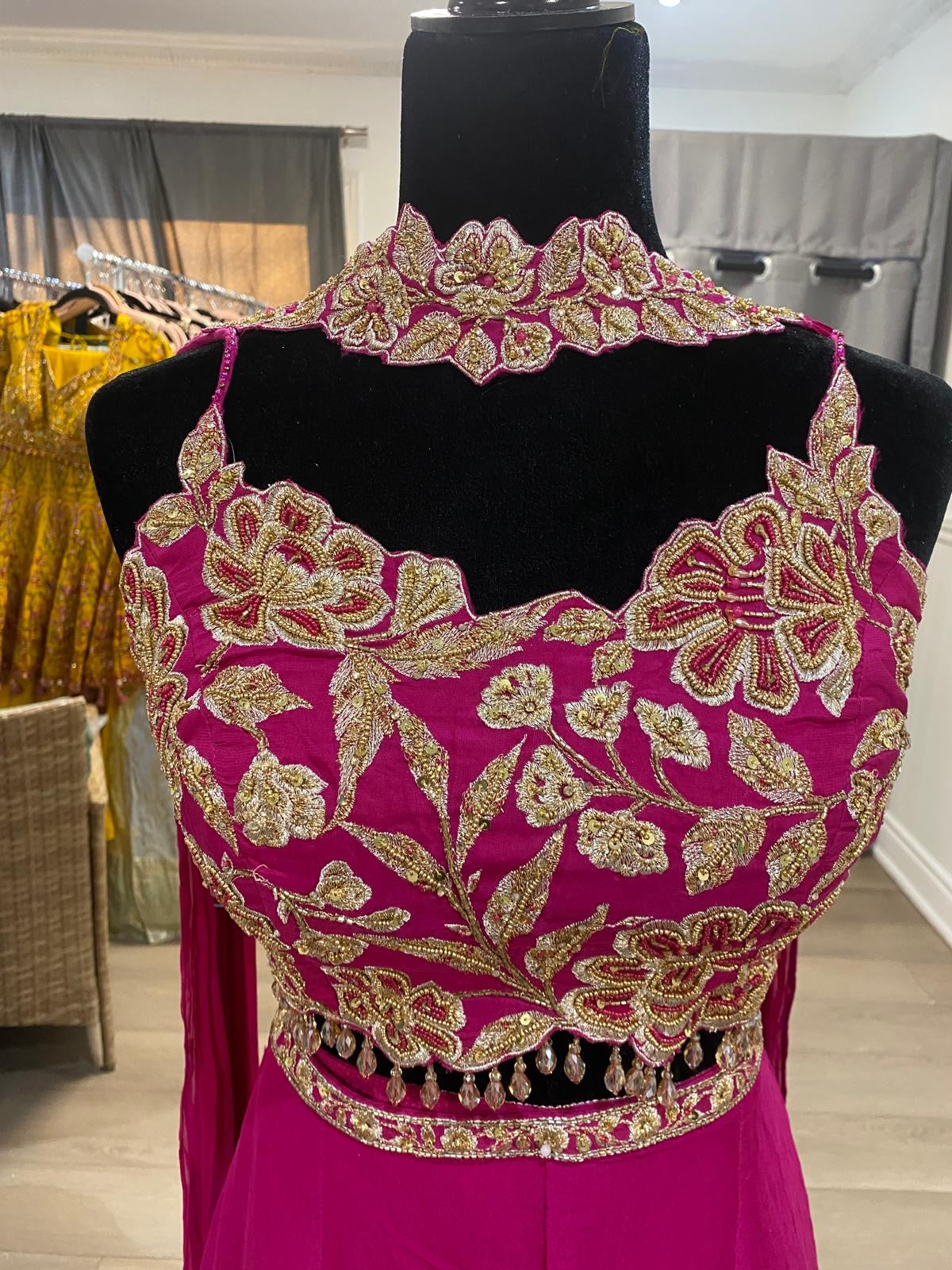 Palazo pant with hand work top