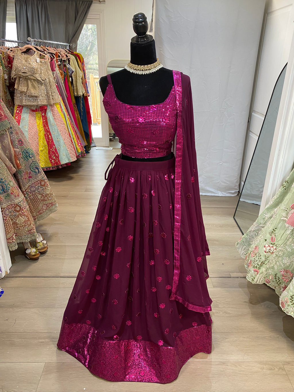 Designer  georgette lehenga
