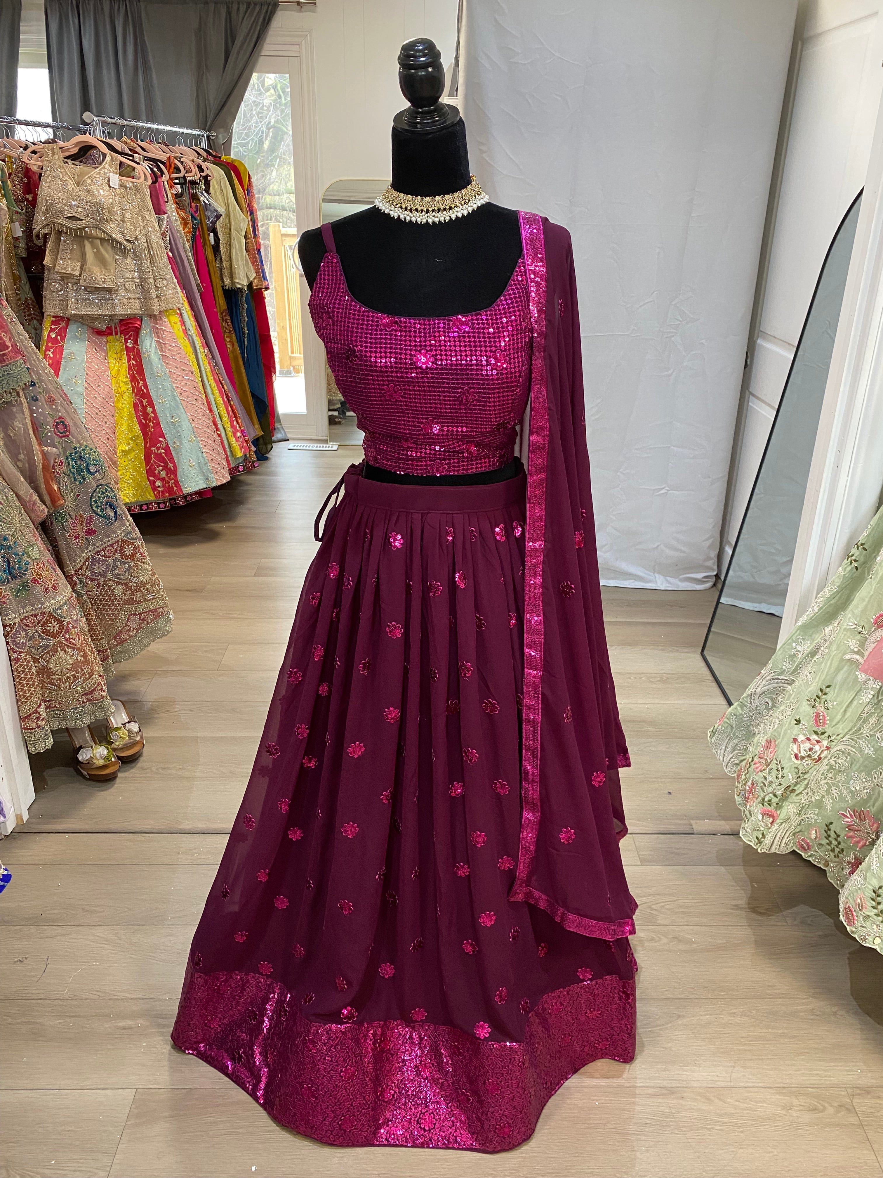 Designer  georgette lehenga