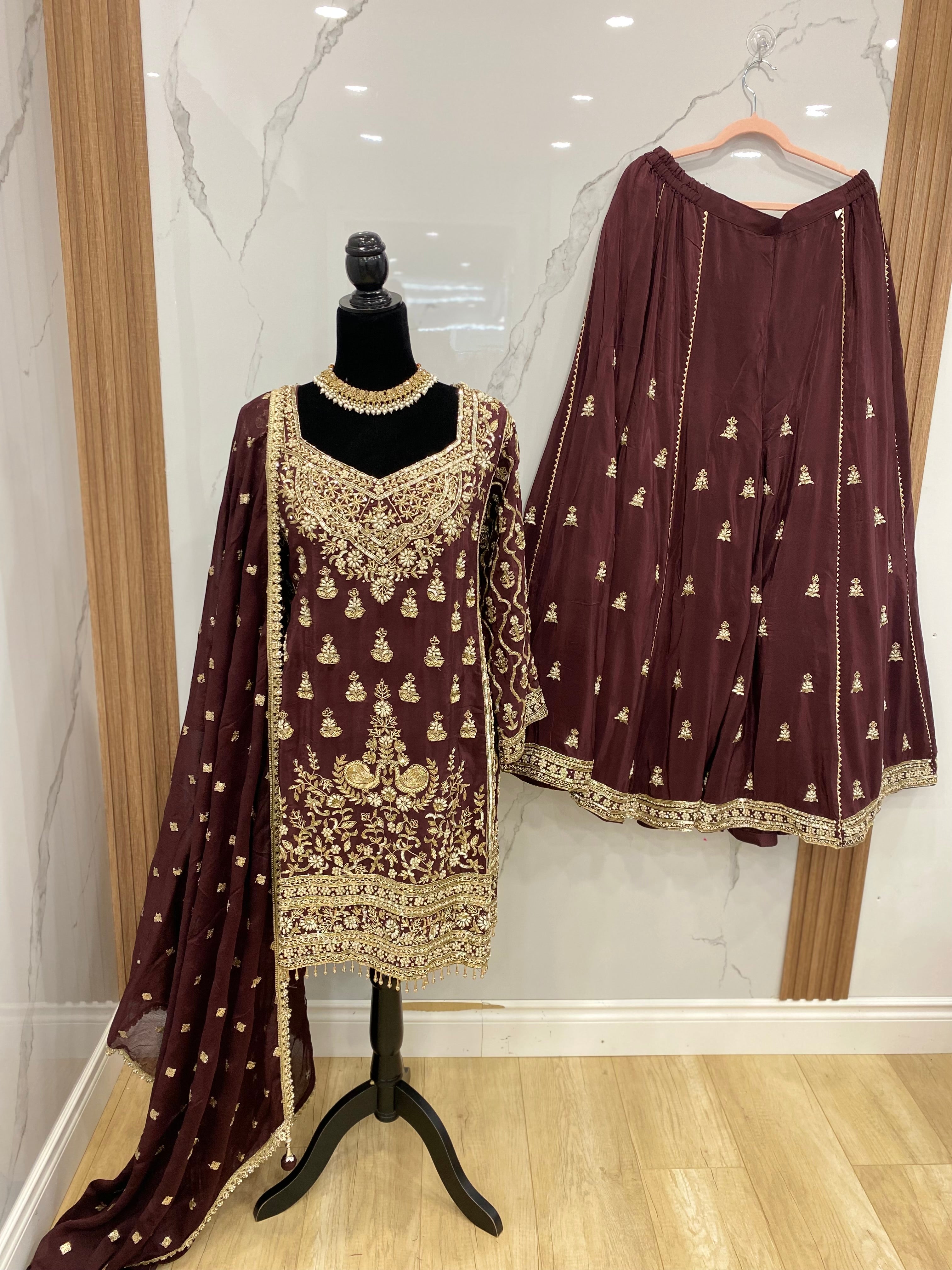 Embroidered suit