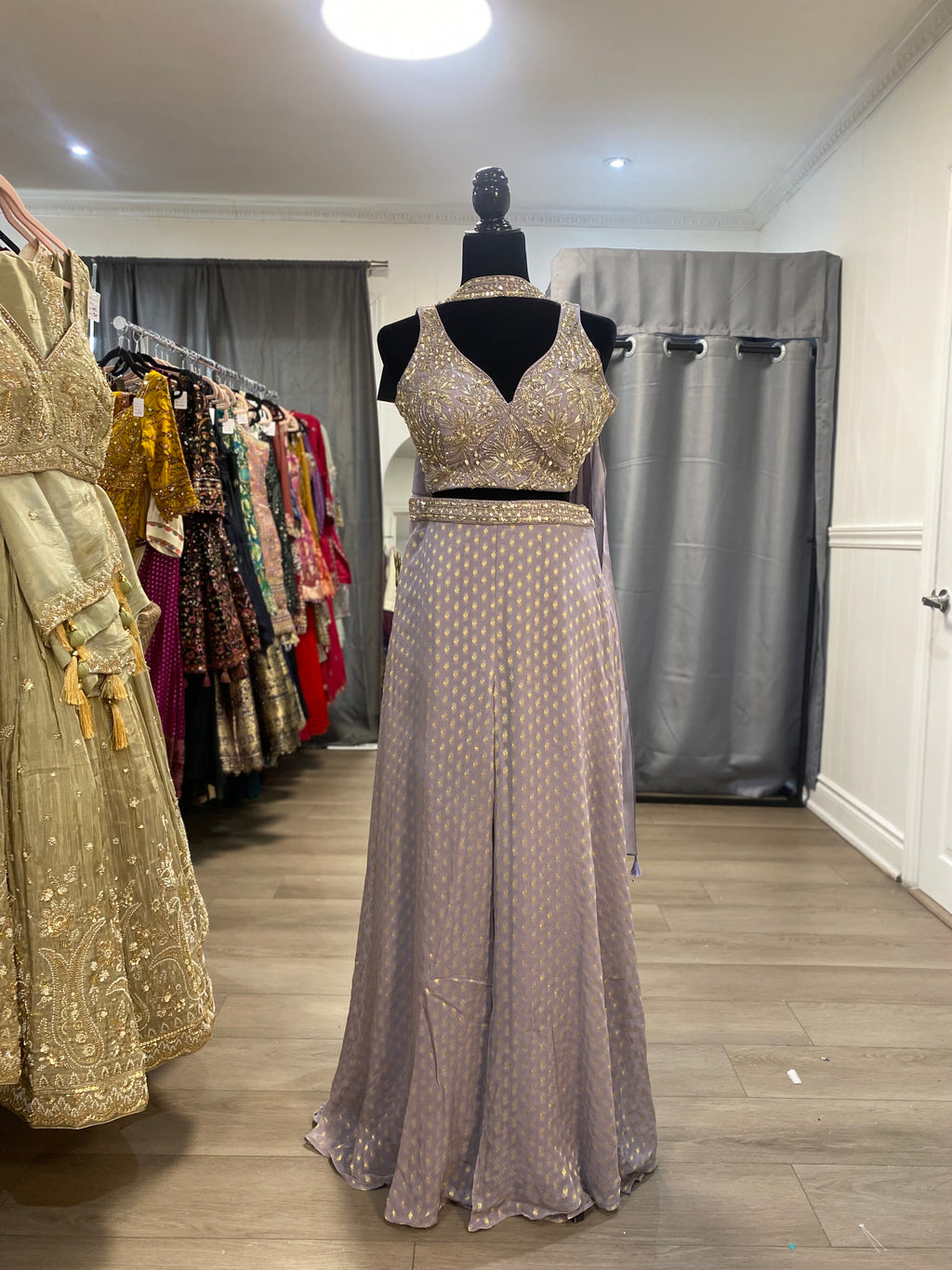 Crop top with palazoo