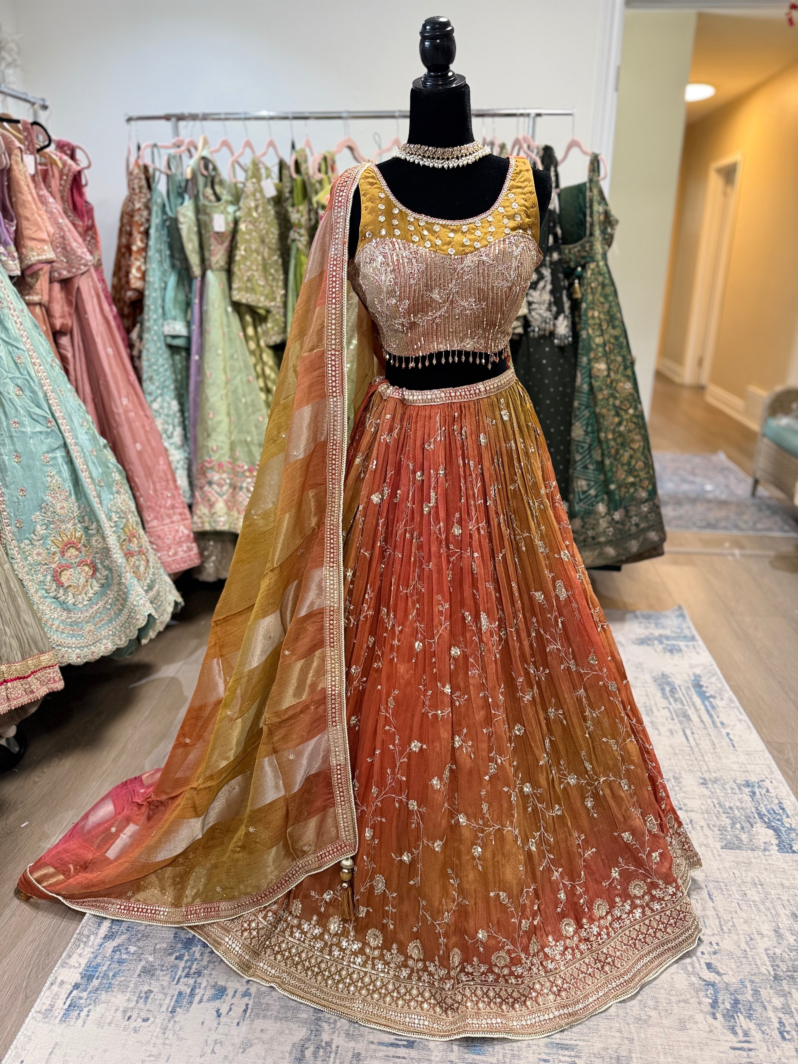 Beautiful choli with lehenga
