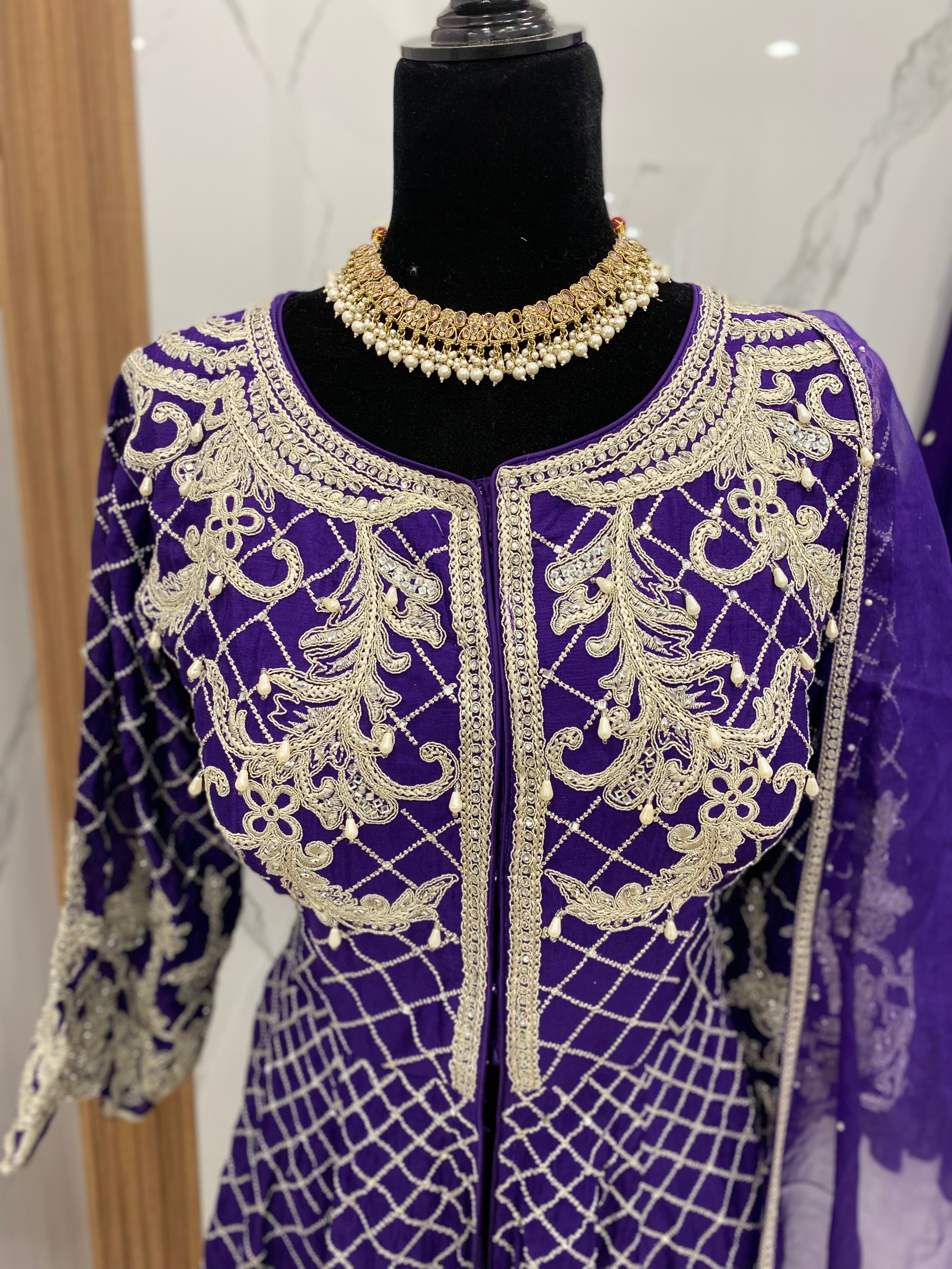 Embroidered suit