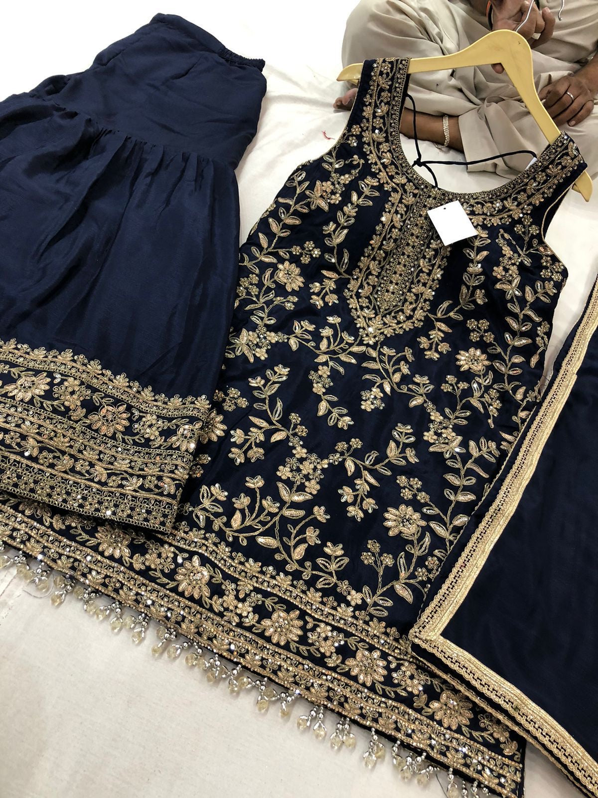 Embroidered Palazzo Suit – Kanada Kulture