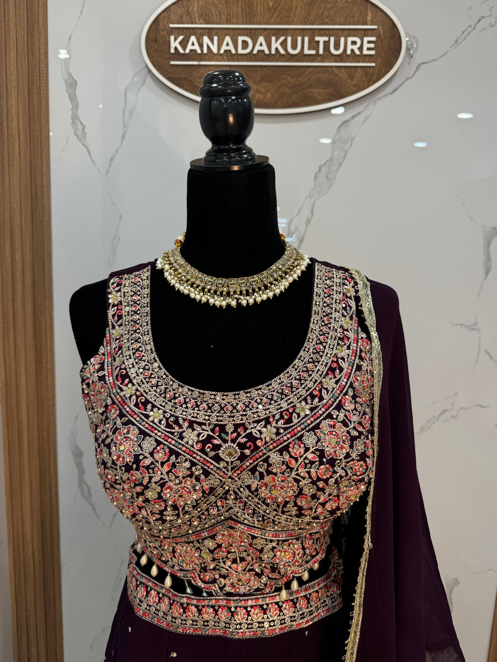 Traditional Embroidered Geogette Lehenga Choli