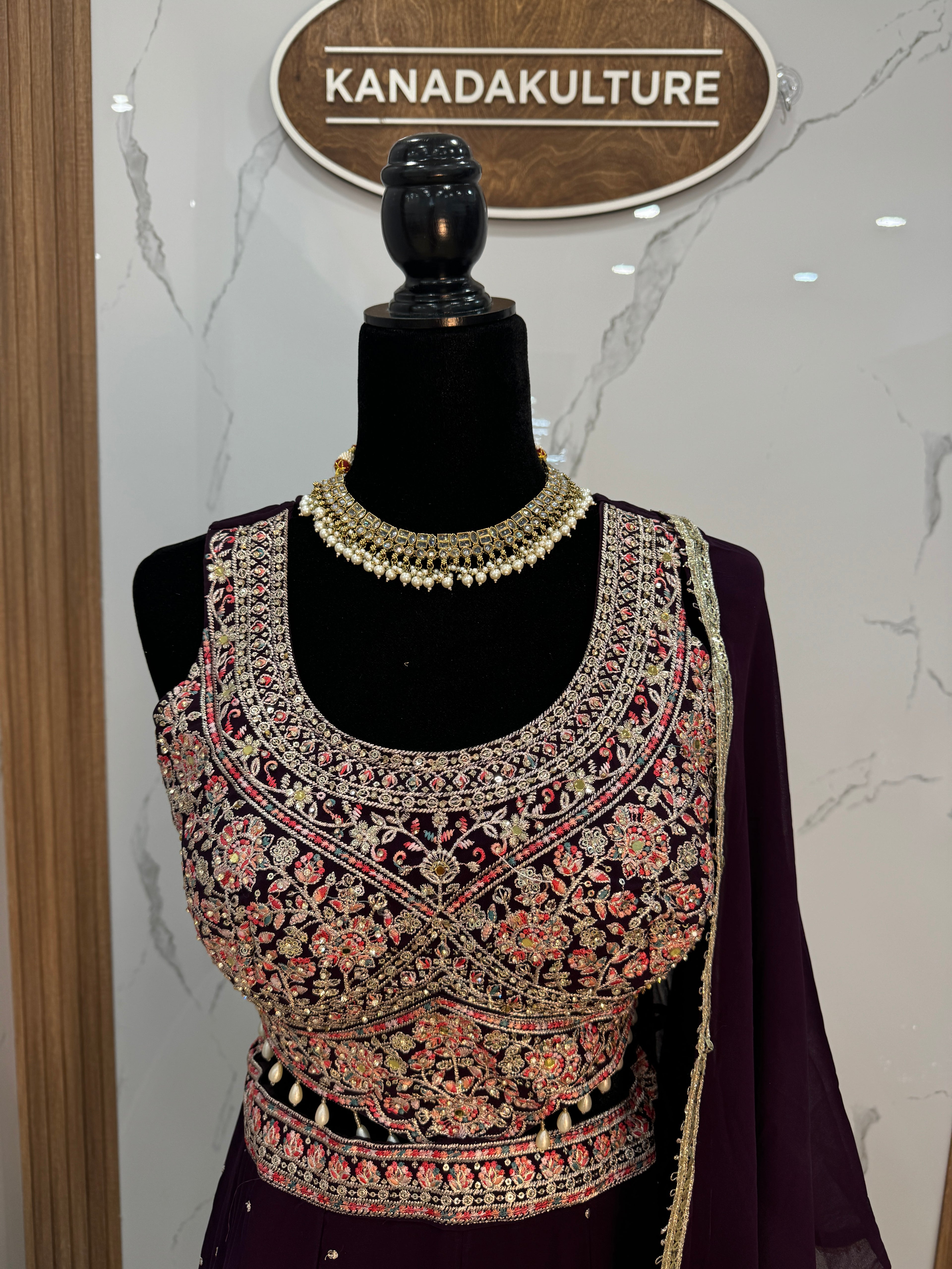 Traditional Embroidered Geogette Lehenga Choli