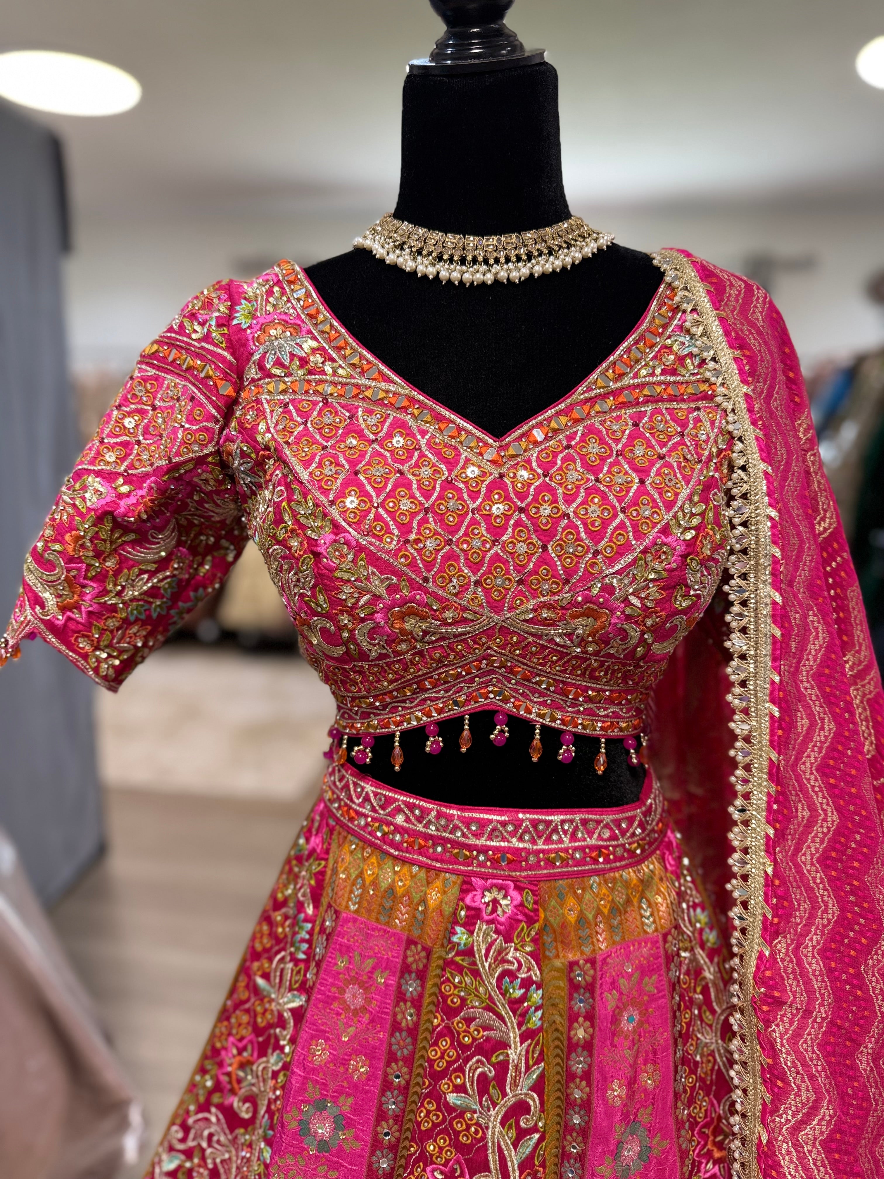 Bridal sangeet/jaggo/mehendi fit Designer Lehenga choli