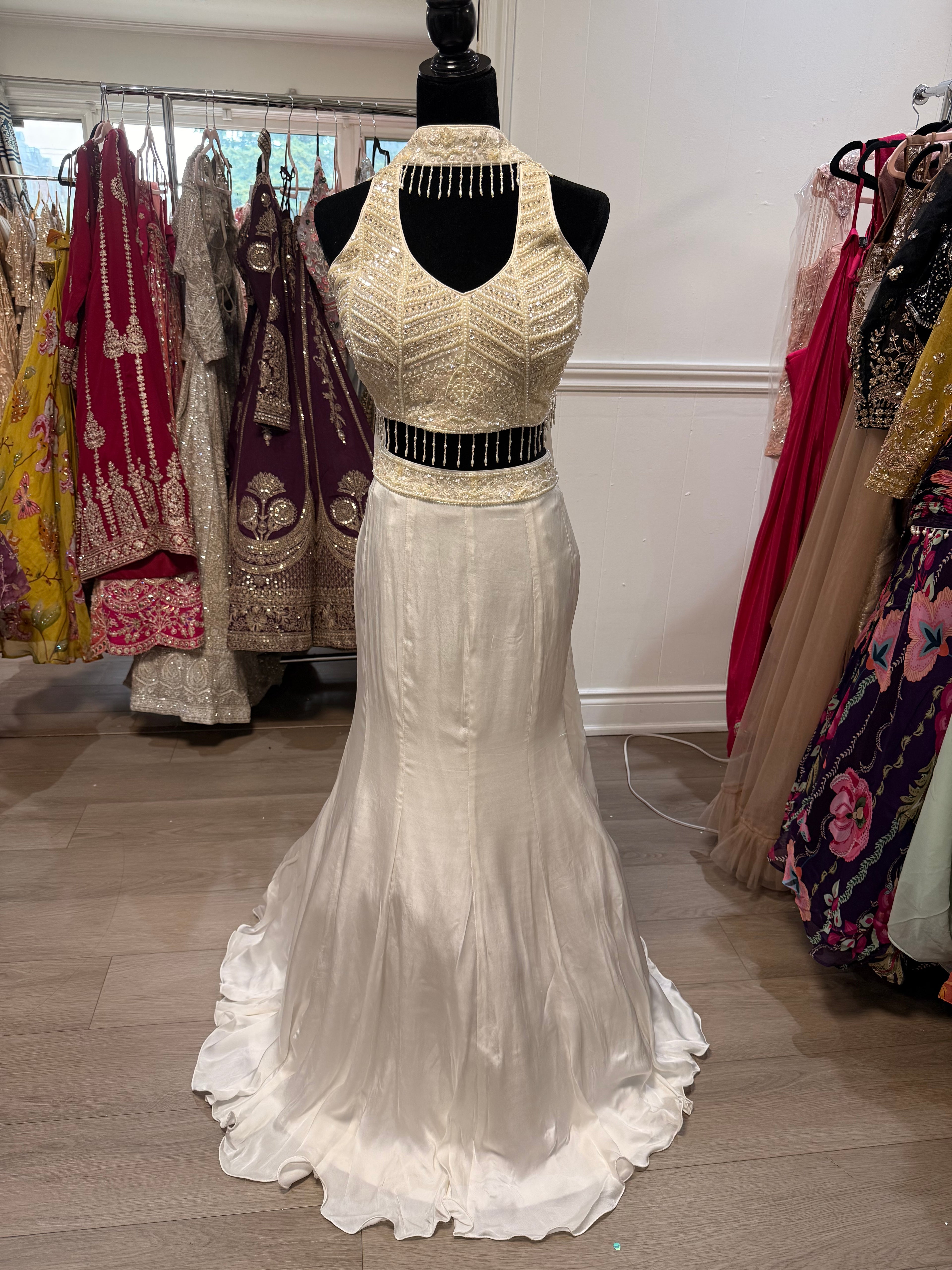 Designer halter  Lehenga choli