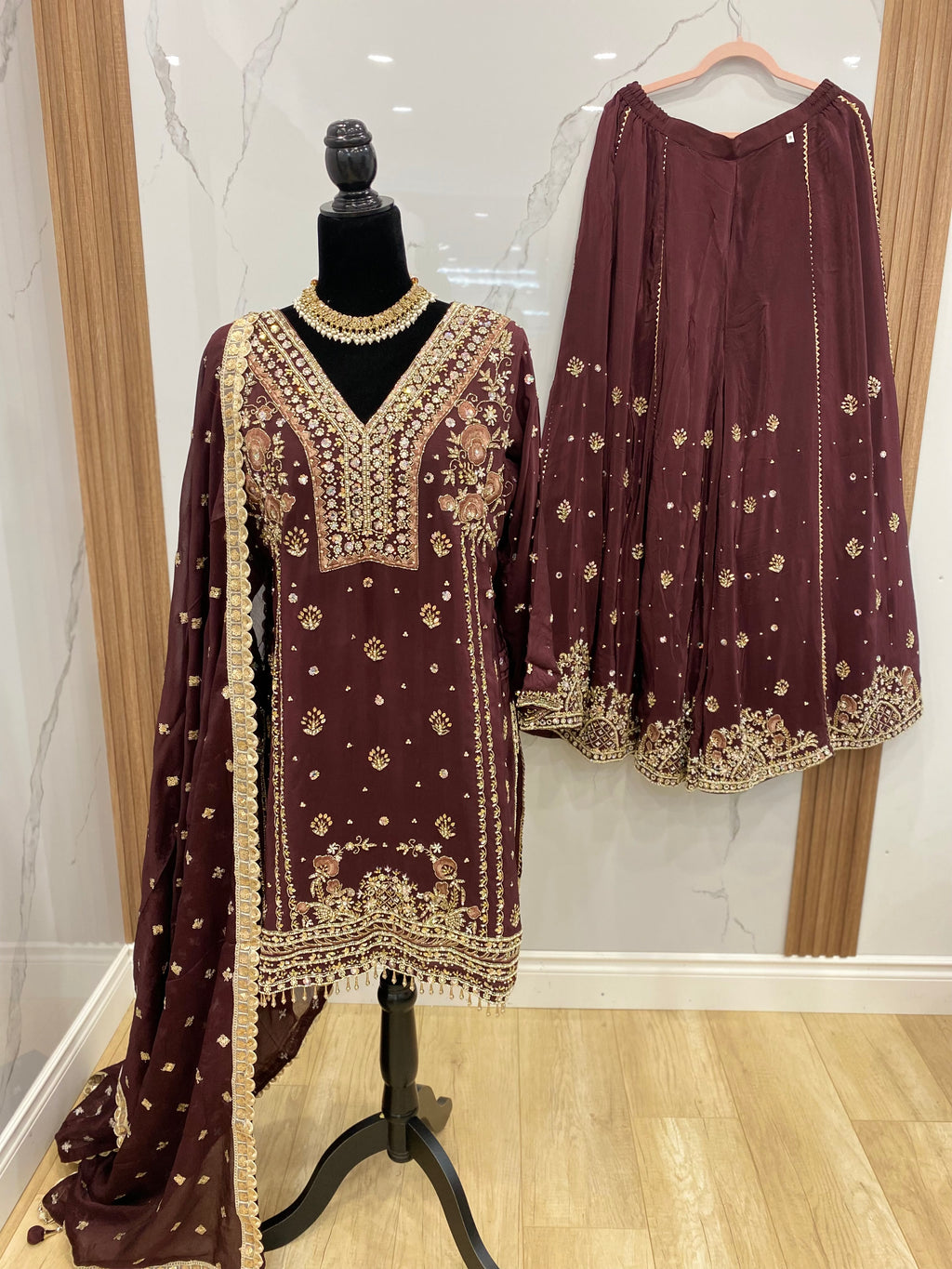 Embroidered suit