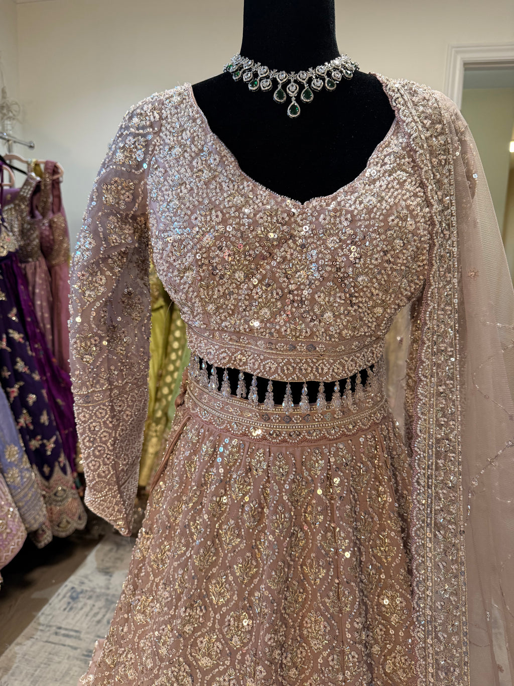 Traditional full sleeves Embroidered Lehenga Choli
