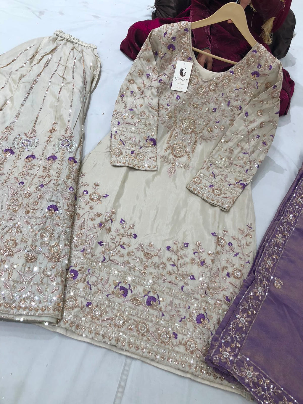 Embroidered suit