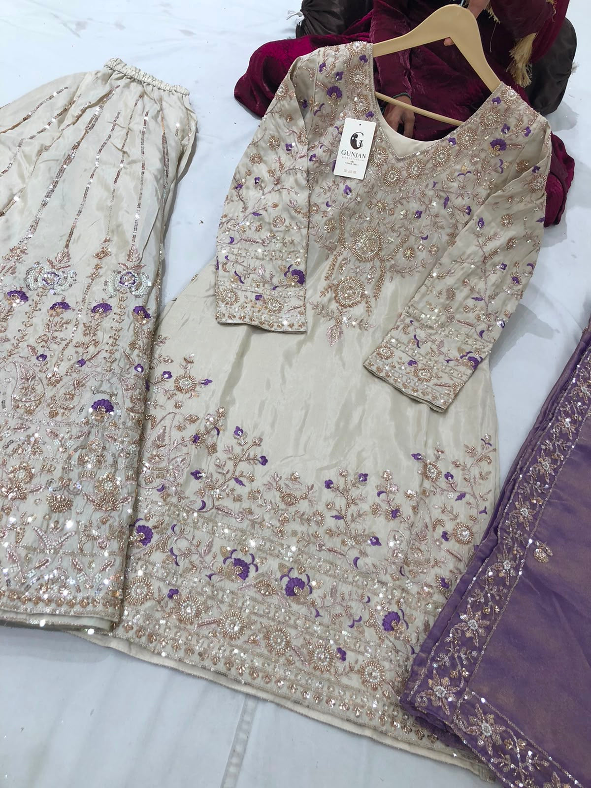 Embroidered suit