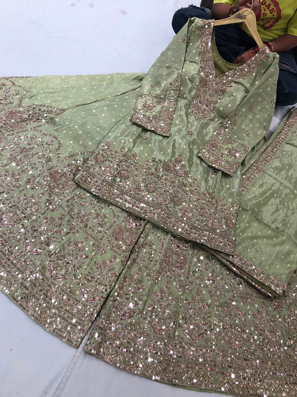 Embroidered suit