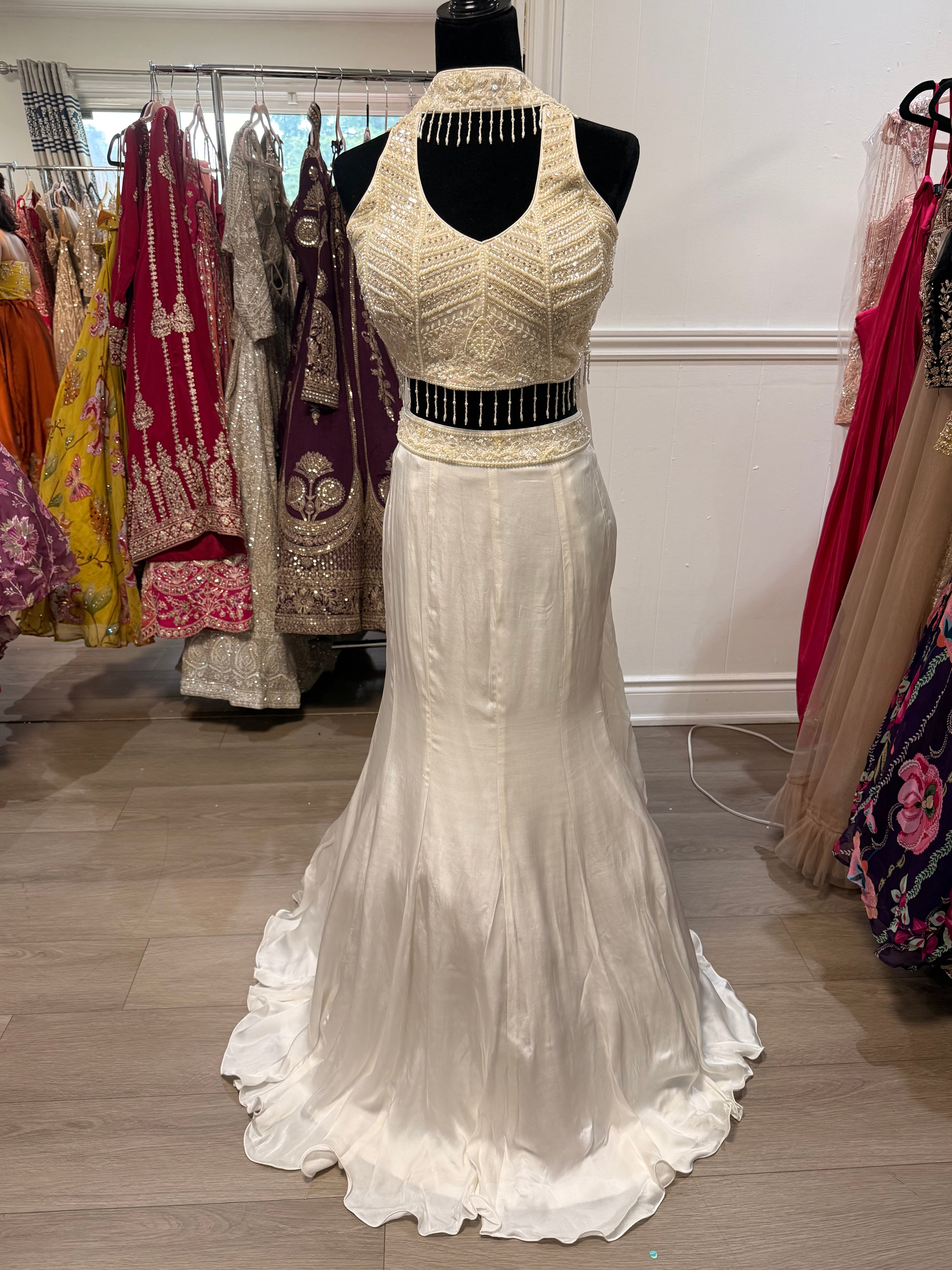 Designer halter  Lehenga choli