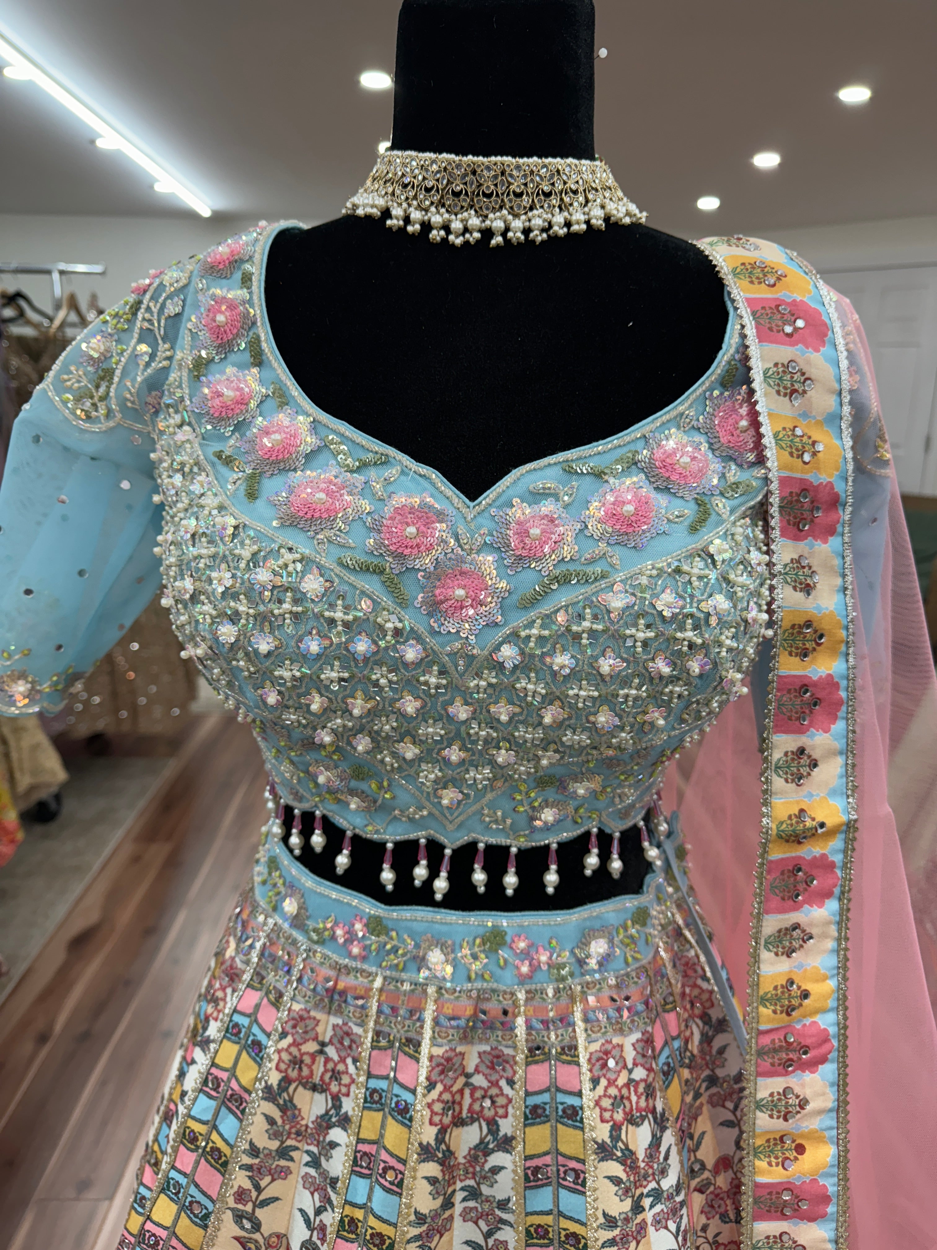 Traditional bridesmaids Embroidered Lehenga Choli