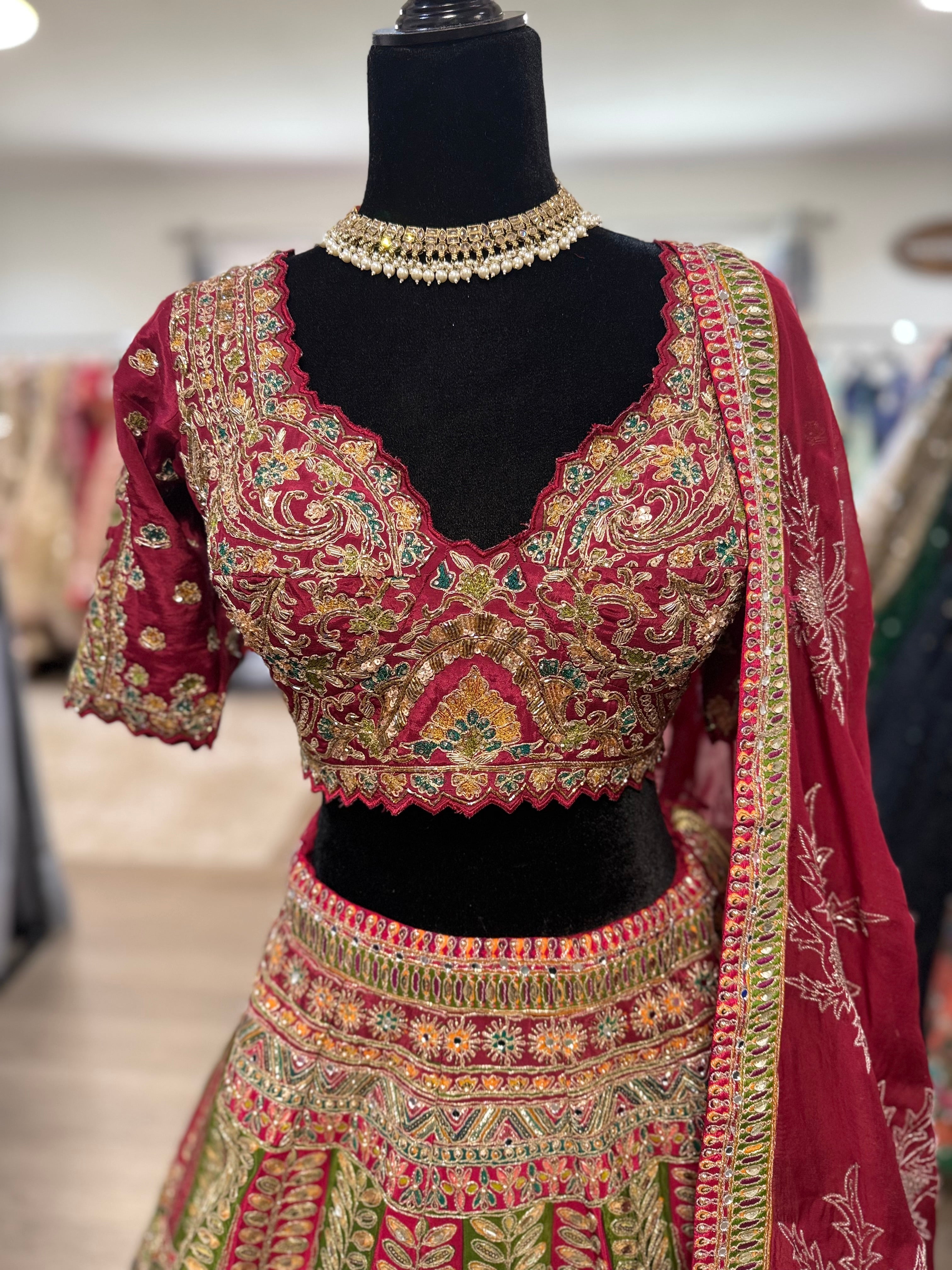 Bridal sangeet designer lehenga choli