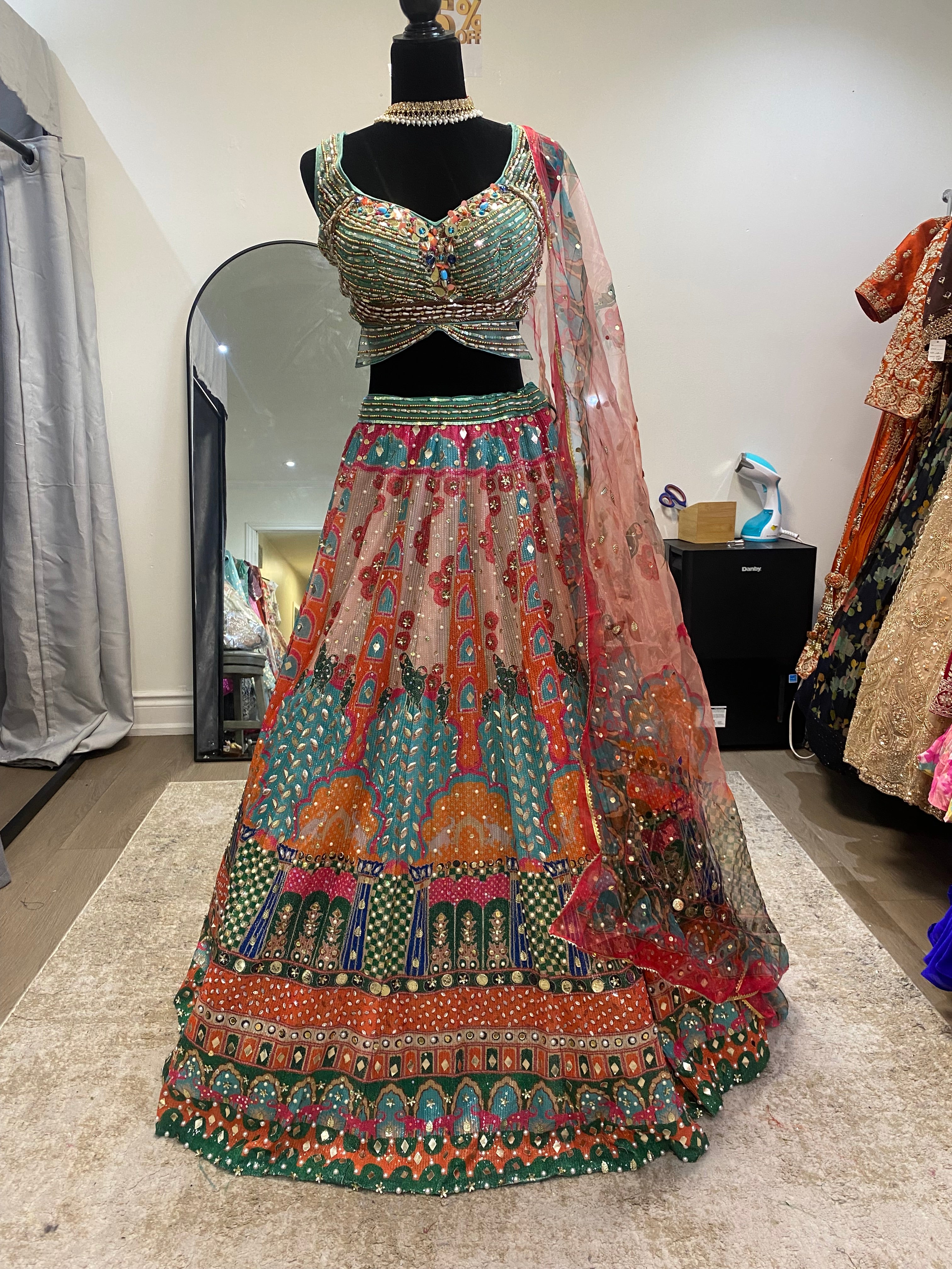 Traditional Embroidered Lehenga Choli
