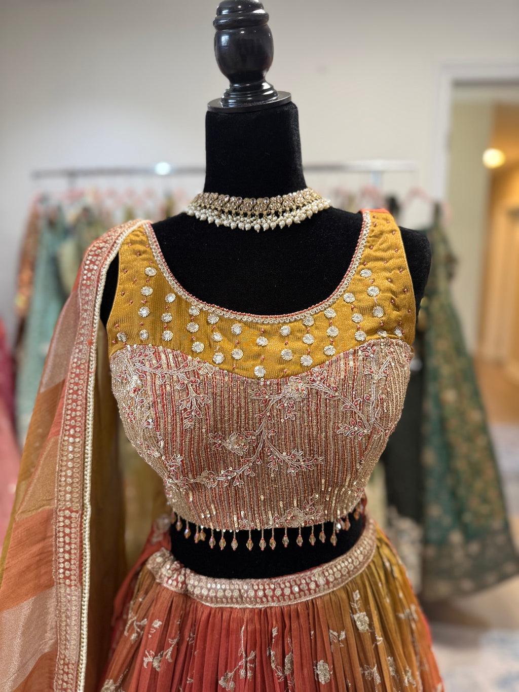 Beautiful choli with lehenga