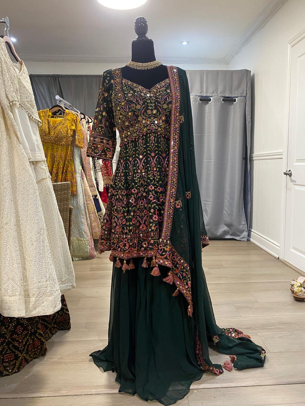 Embroidered gharara Suit – Kanada Kulture