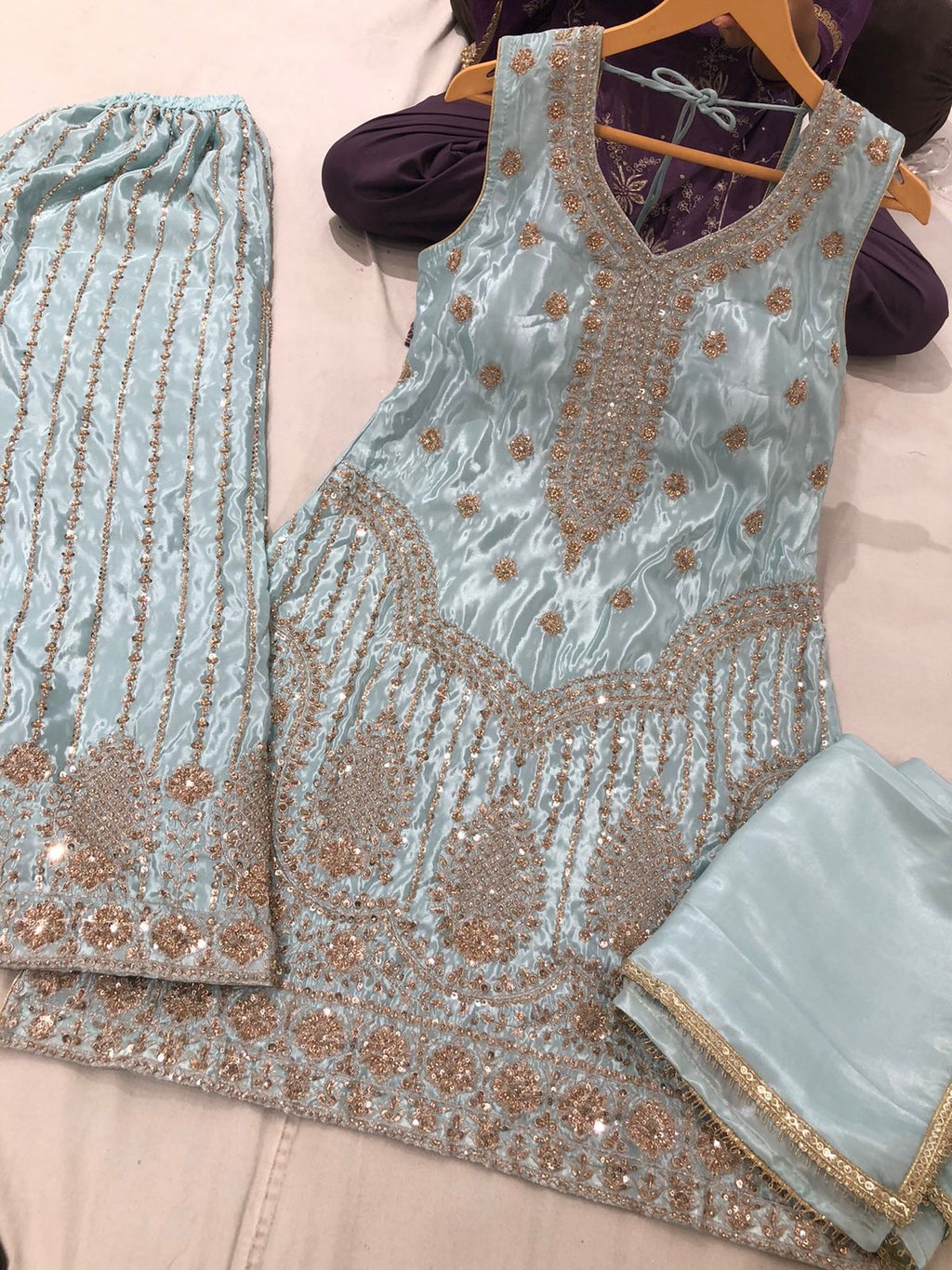 Embroidered suit