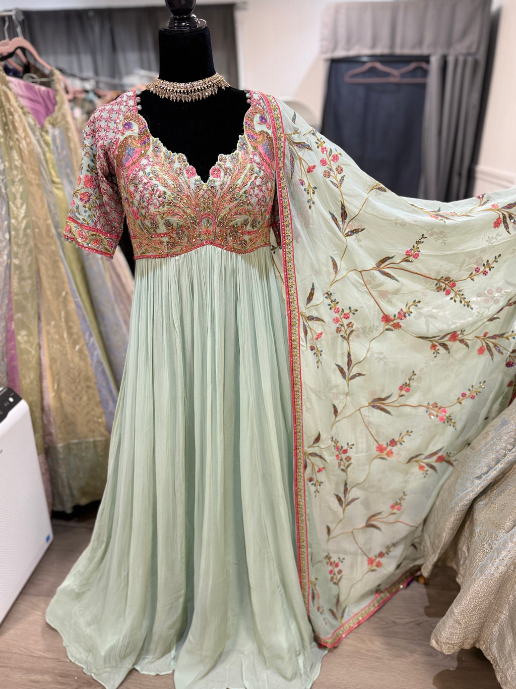 Embroidered Anarkali Suit – Kanada Kulture