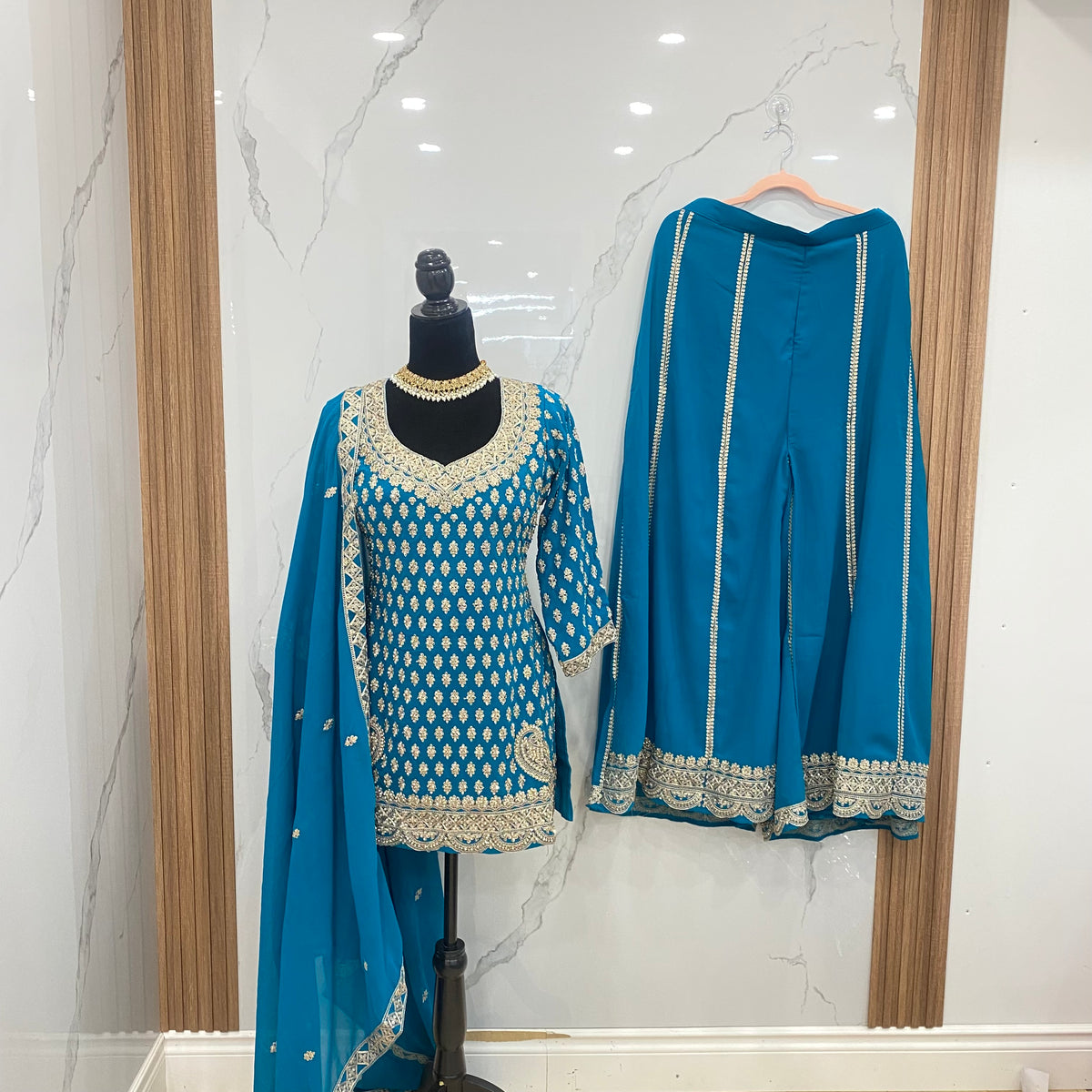 Indo western Embroidered suit