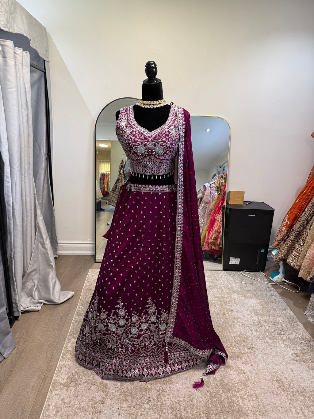 KanadaKulture - designer Lehenga with level detailing