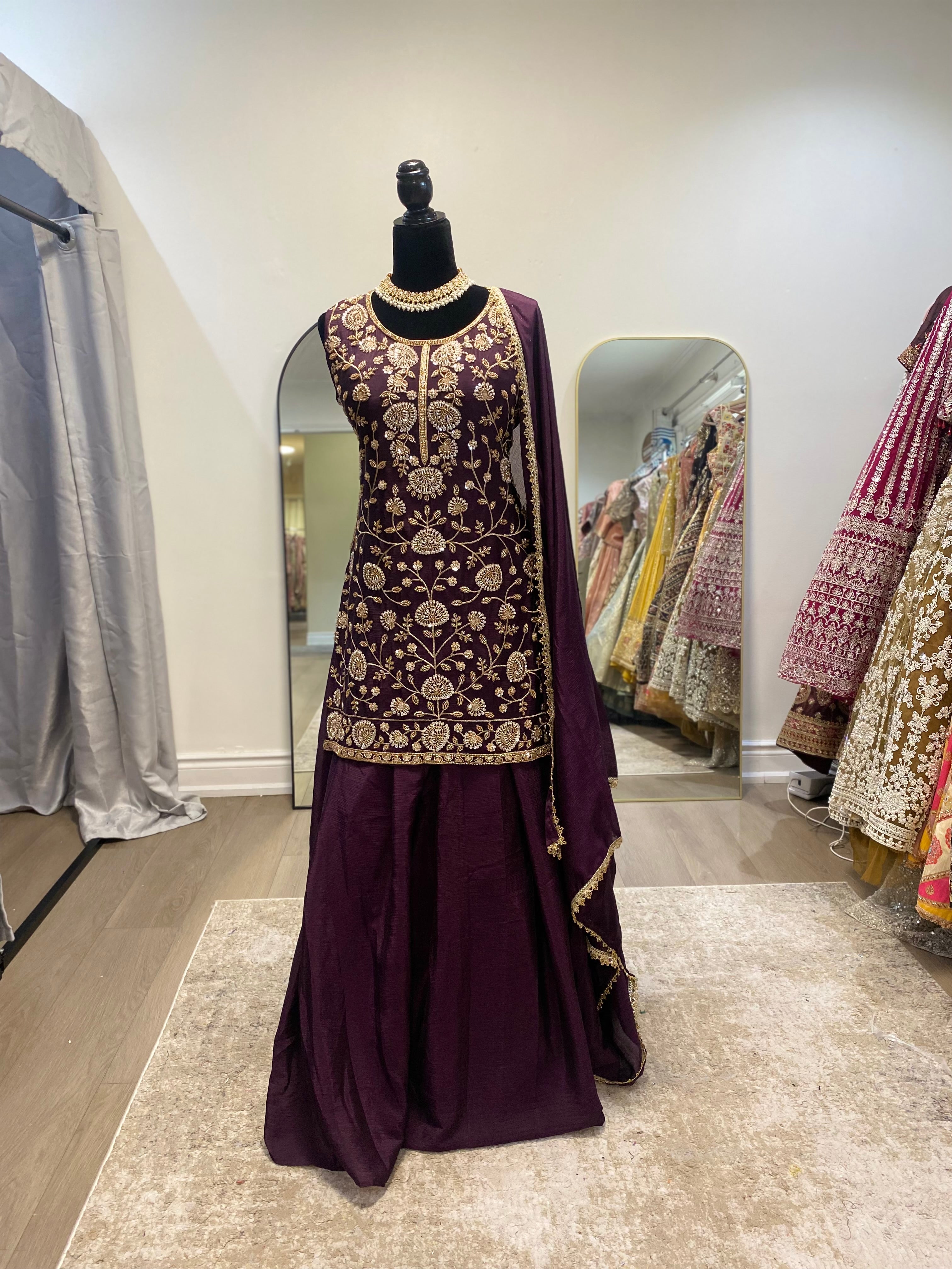 KanadaKulture - designer Lehenga with level detailing