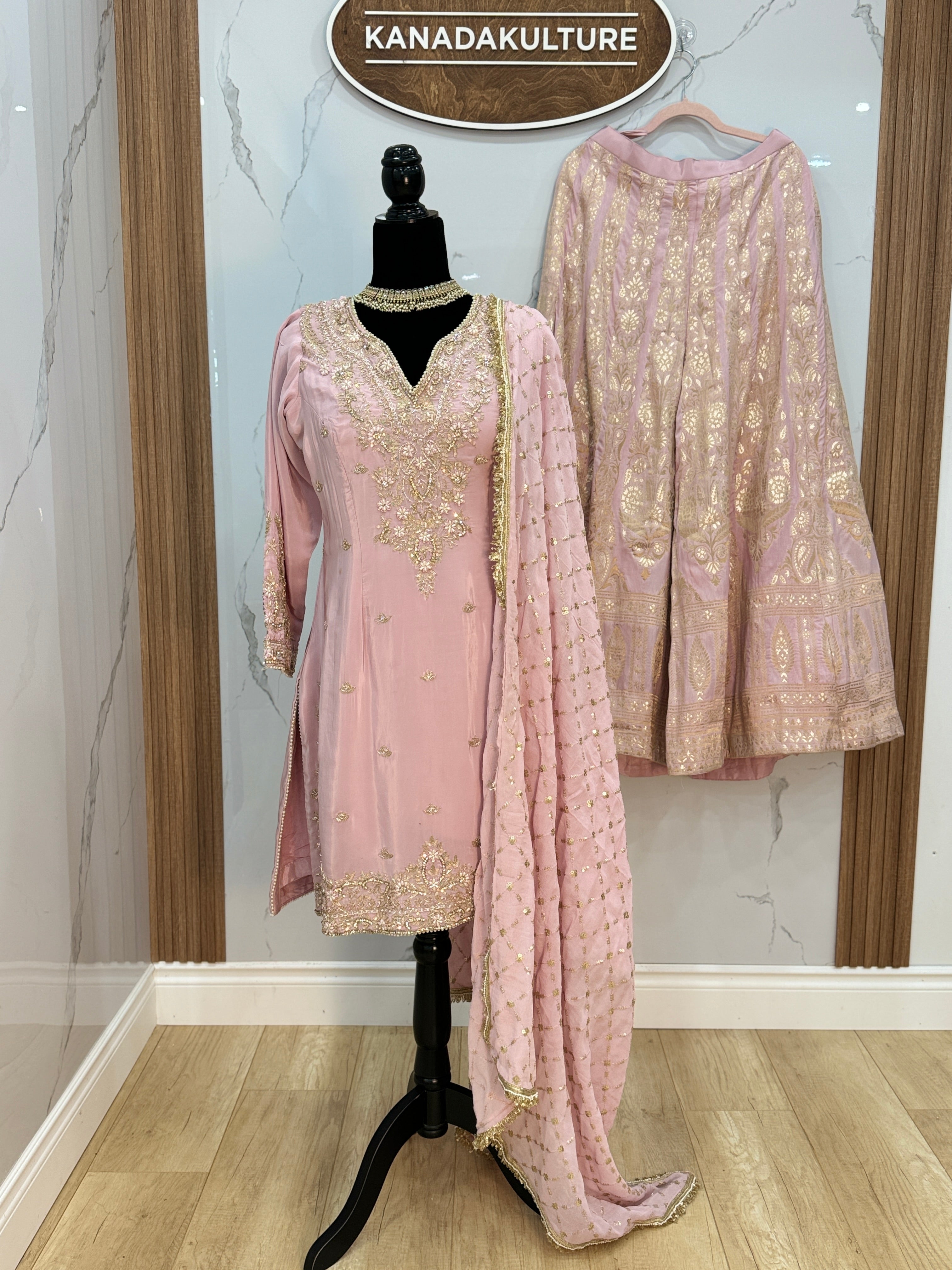 Embroidered palzoo Suit – Kanada Kulture