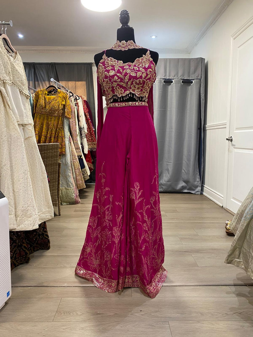 Palazo pant with hand work top