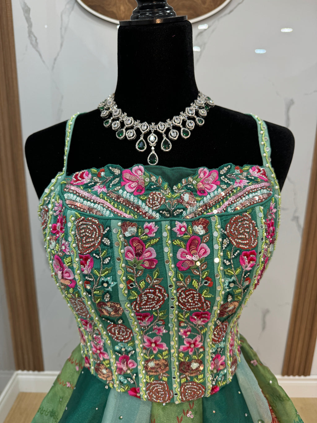 Jhanvi corset lehenga