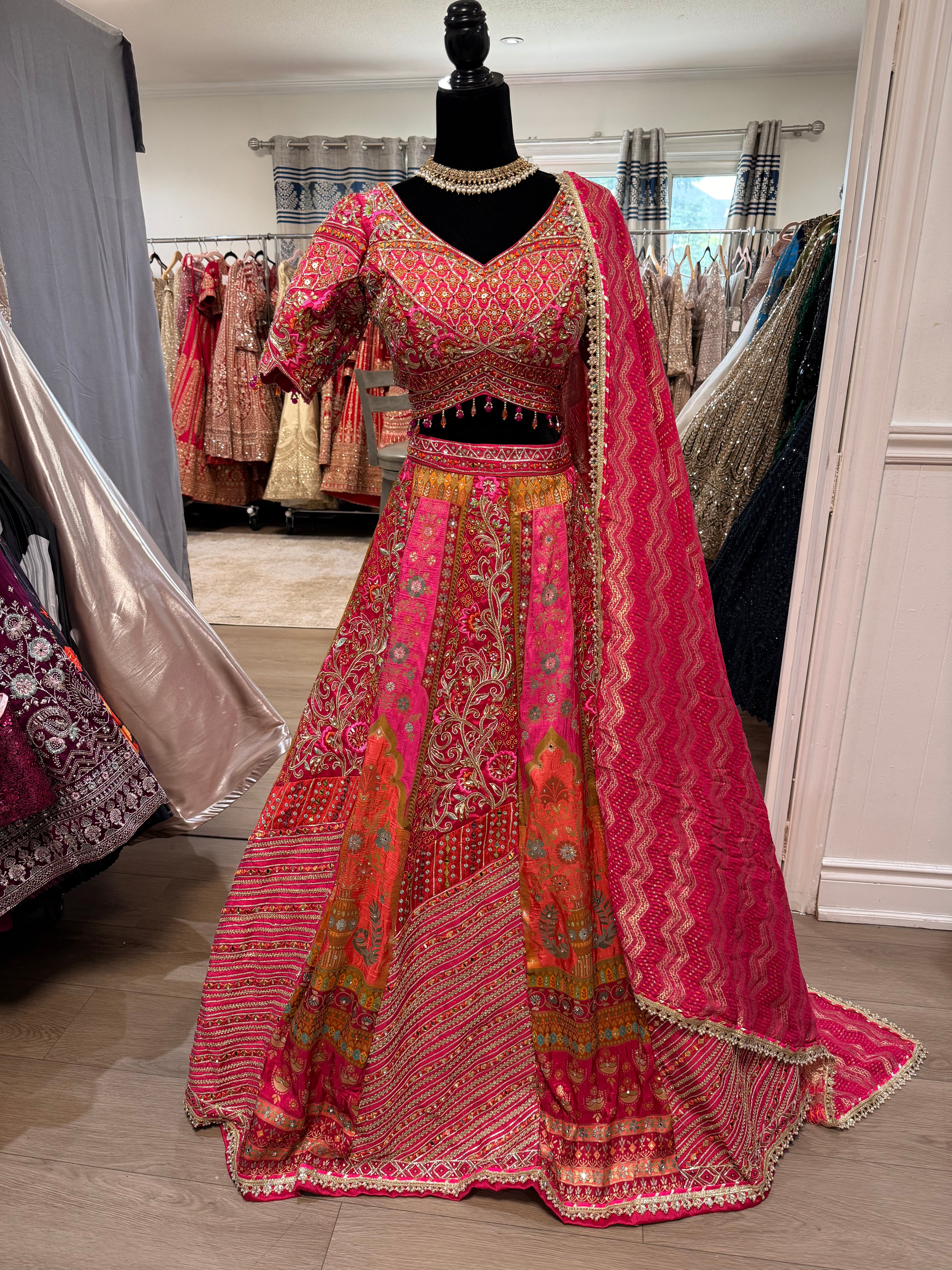 Bridal sangeet/jaggo/mehendi fit Designer Lehenga choli