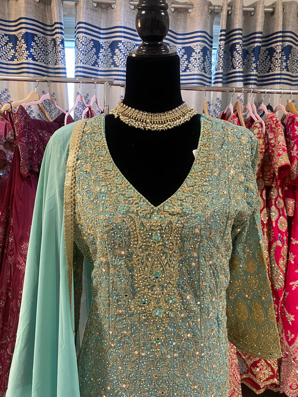 Embroidered palzoo Suit – Kanada Kulture
