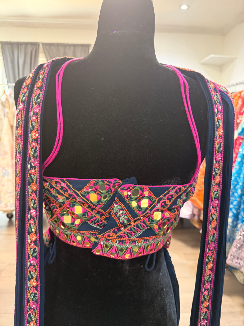 Crop top with palazoo (matching purse)