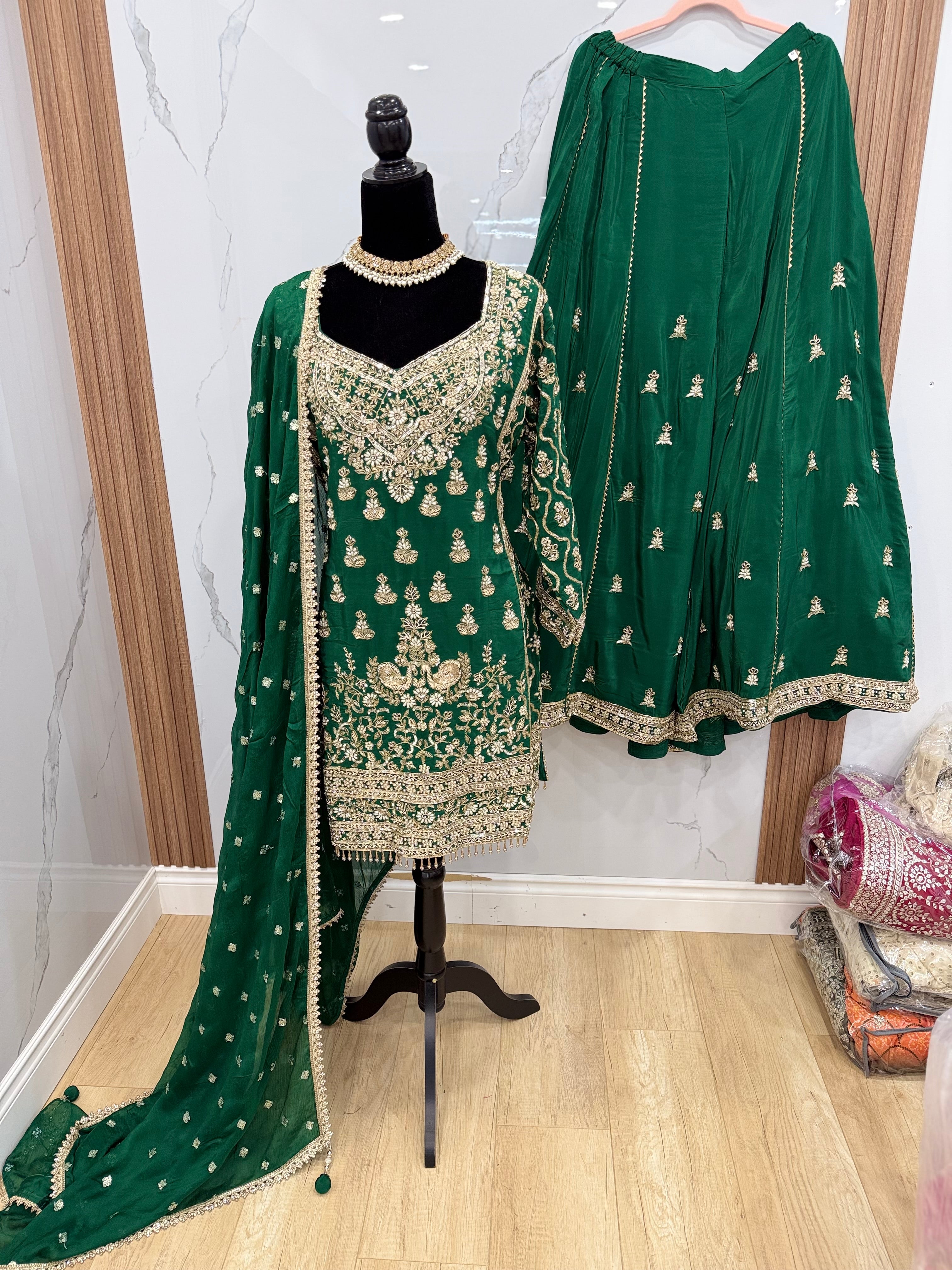 Embroidered suit