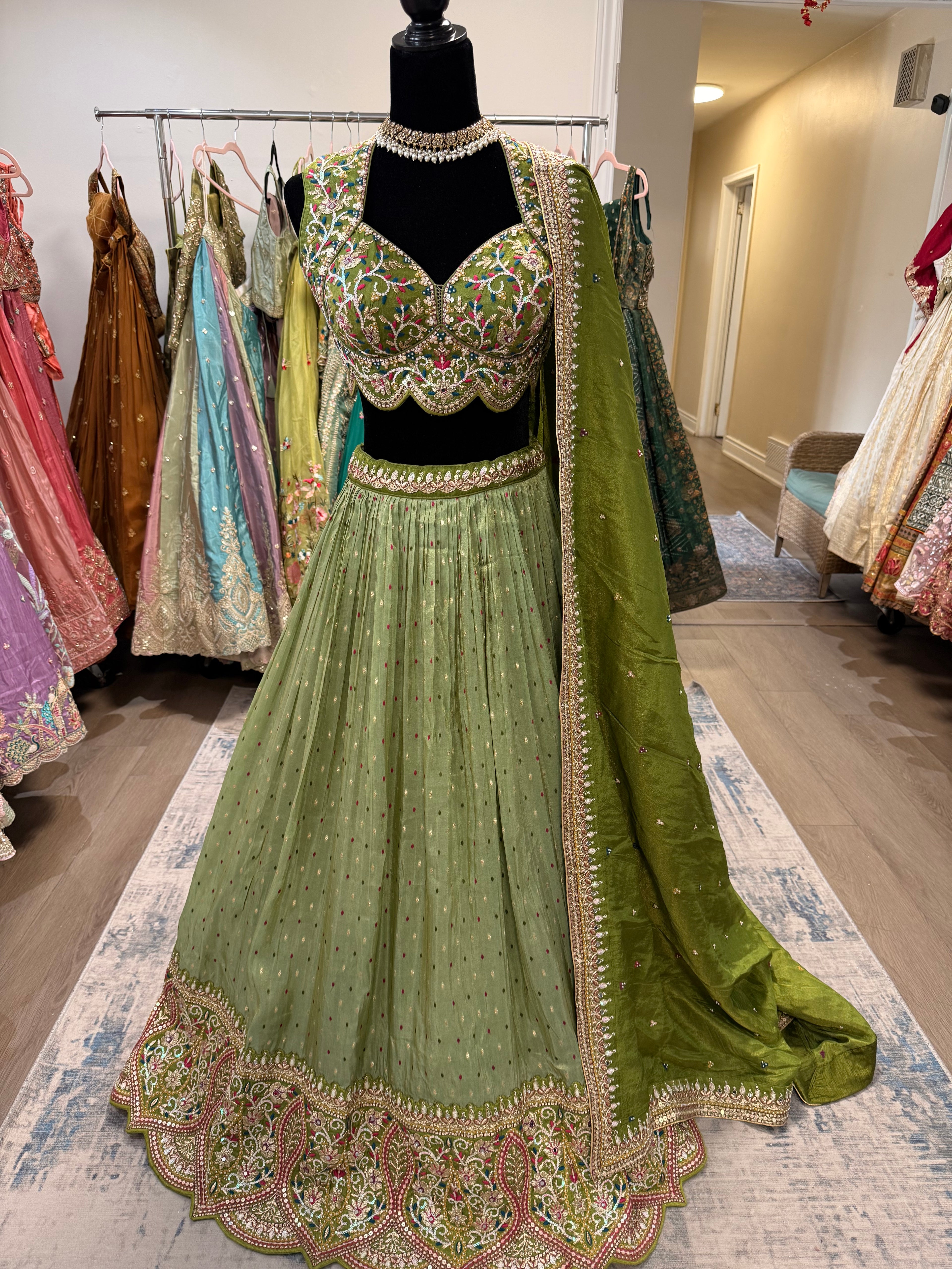 Beautiful choli with lehenga