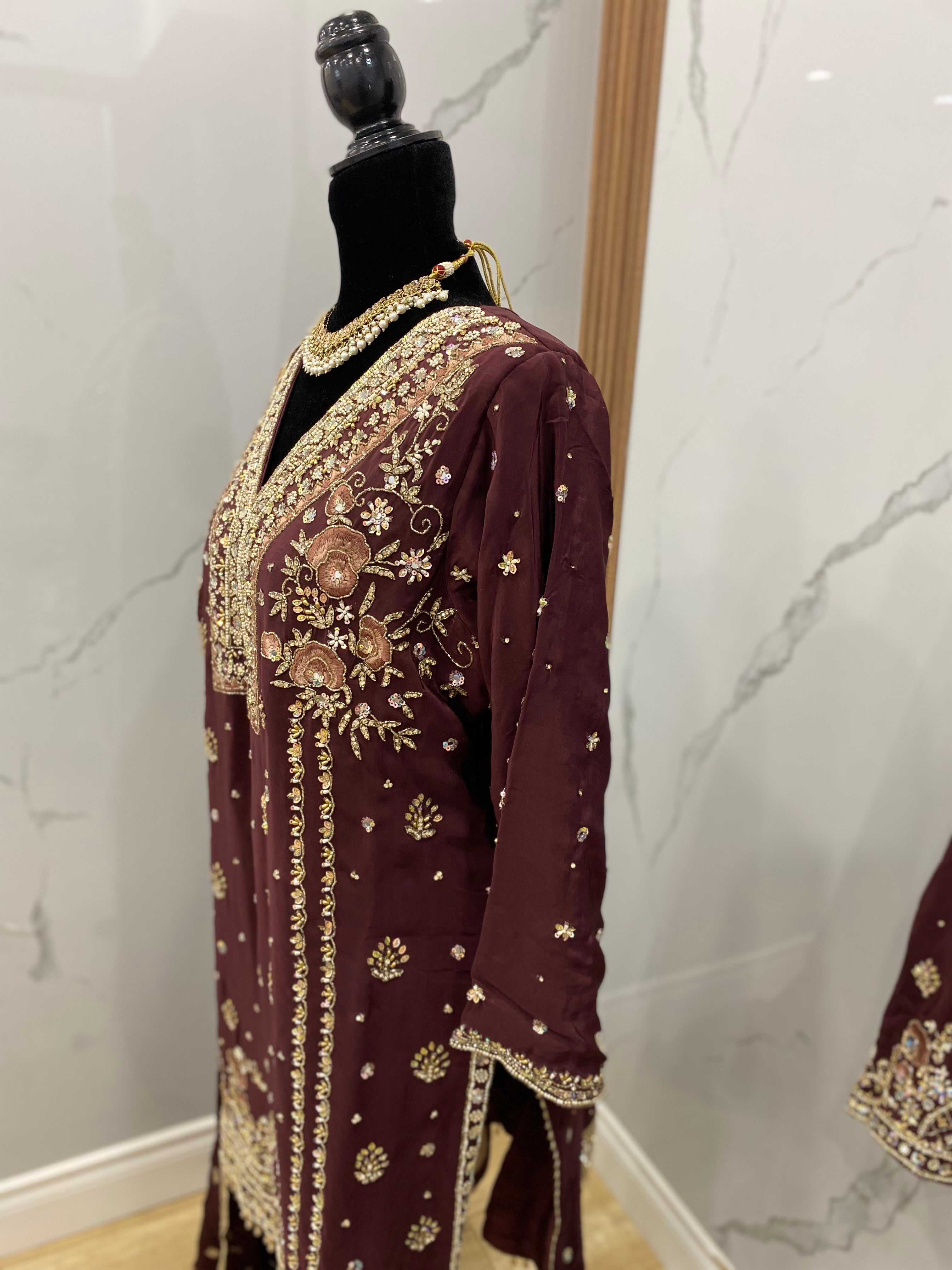 Embroidered suit