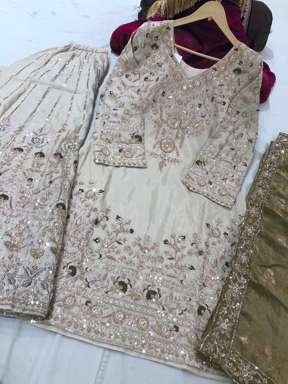 Embroidered suit