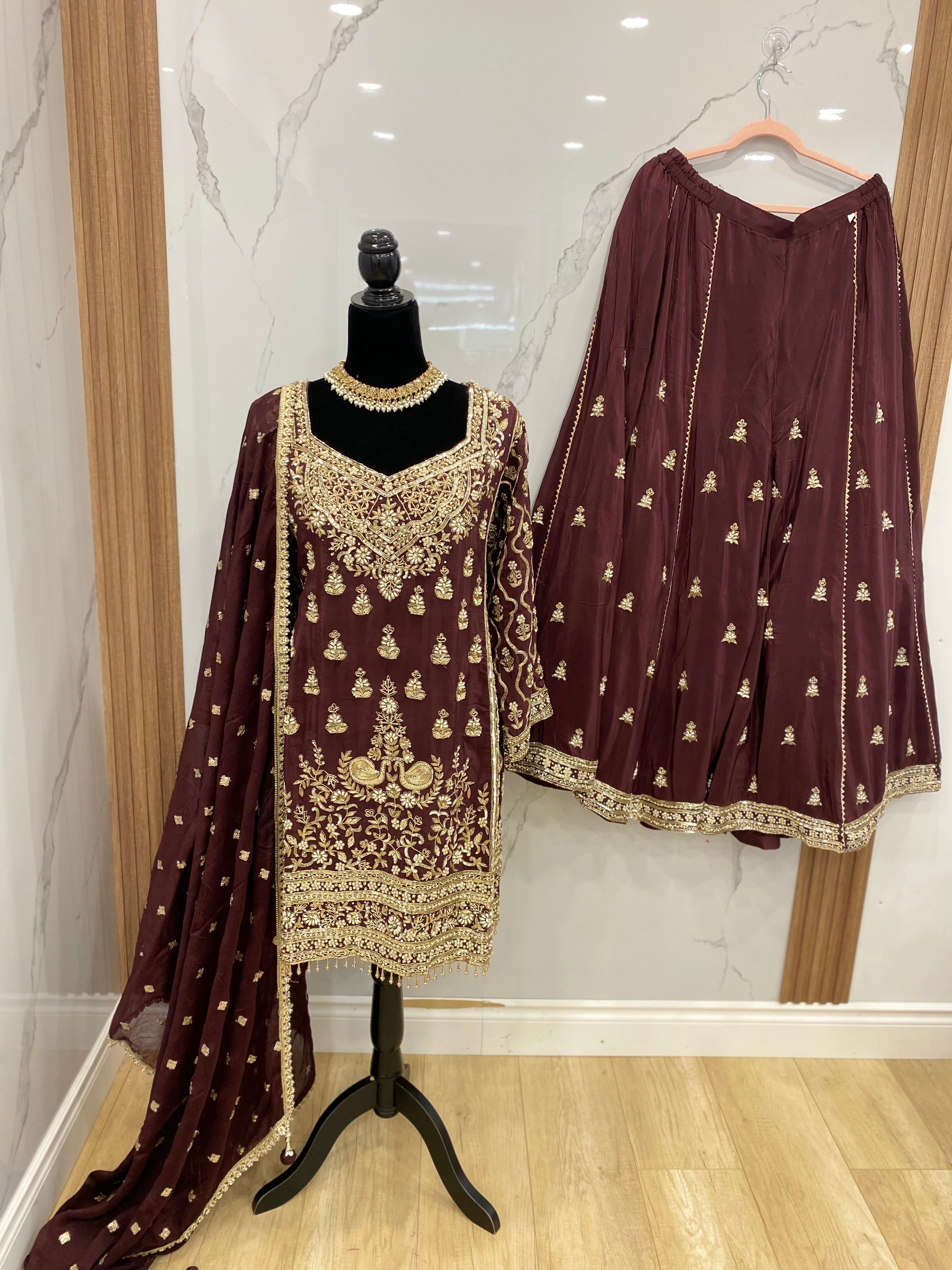 Embroidered suit