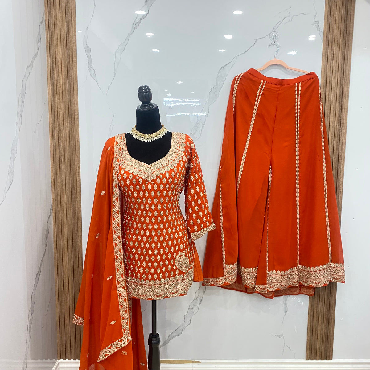 Indo western Embroidered suit
